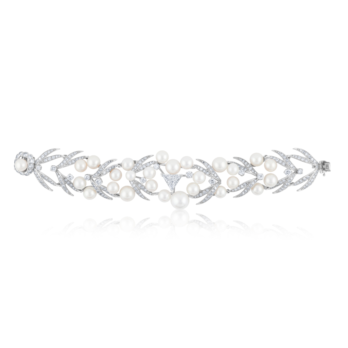 pearl bracelet silver