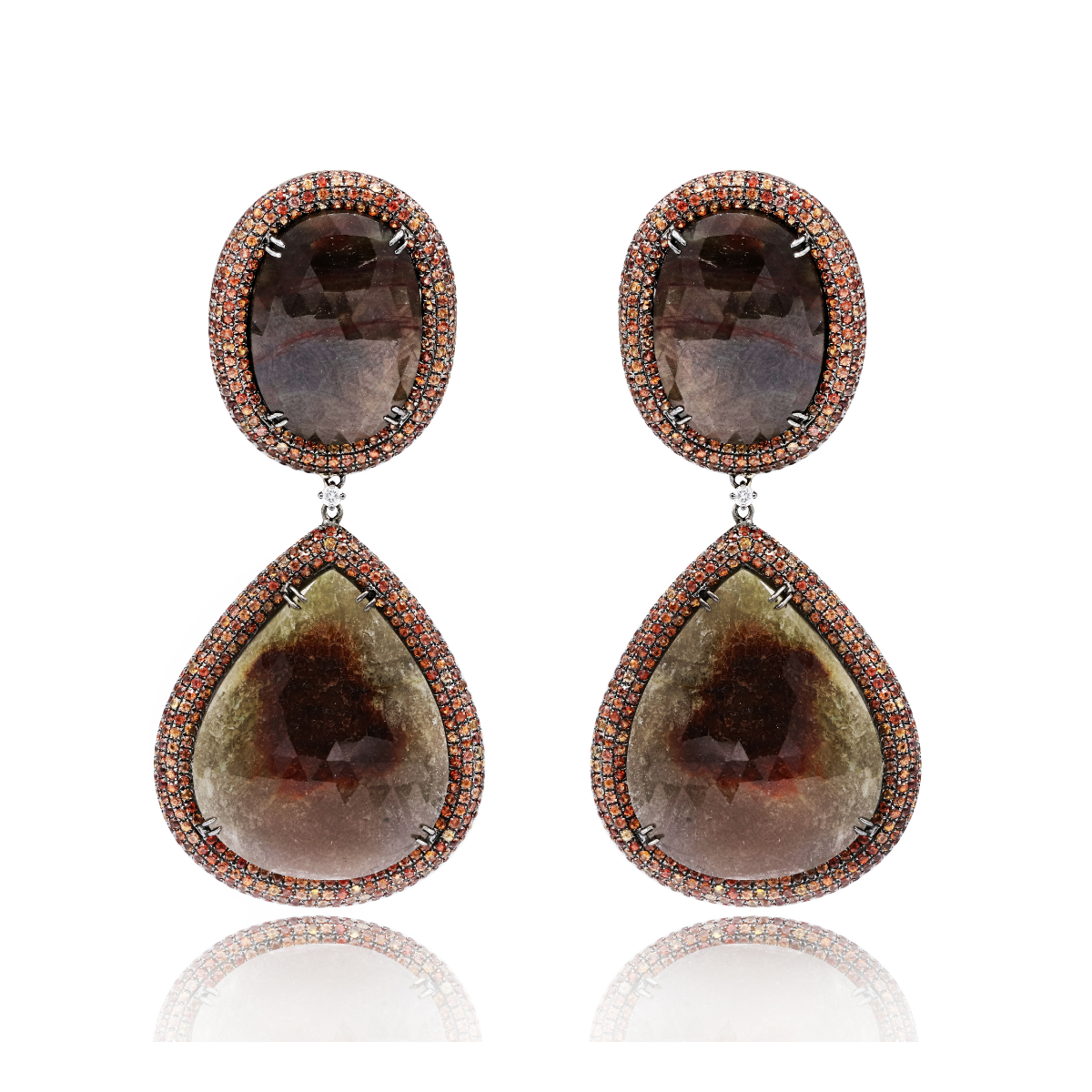 Sapphire Diamond Earrings