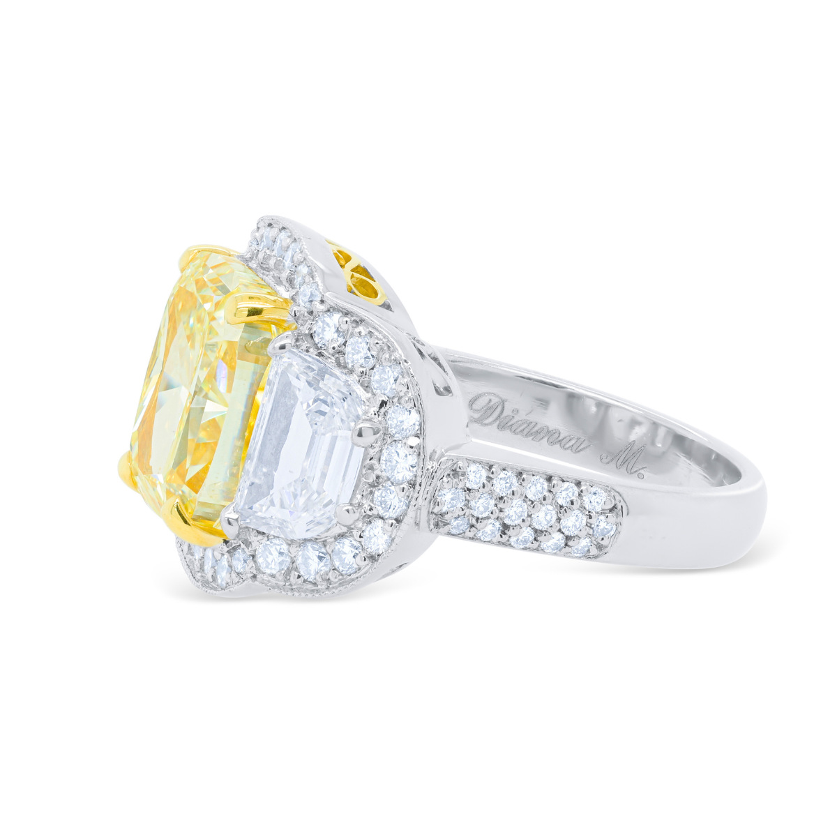yellow diamond engagement ring