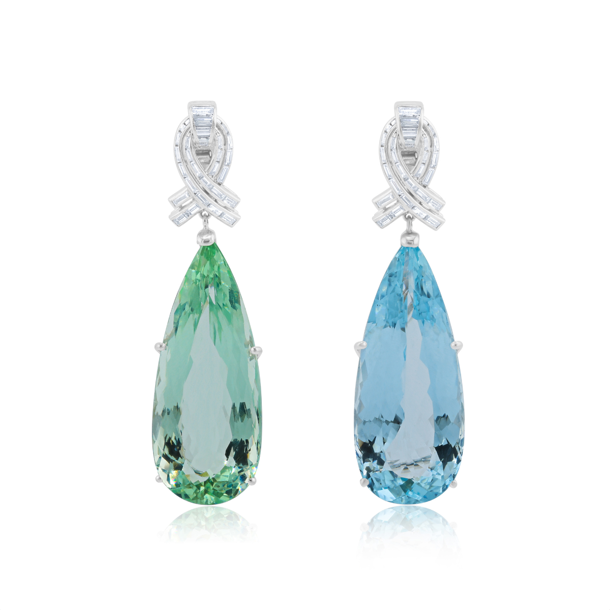 Vintage Aquamarine Drop Earring
