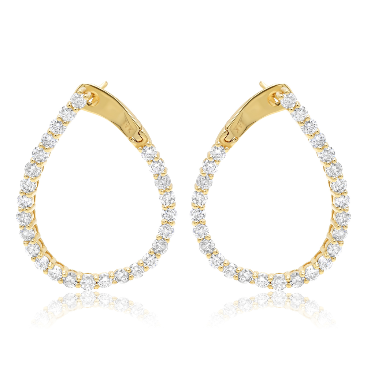diamond hoop earrings