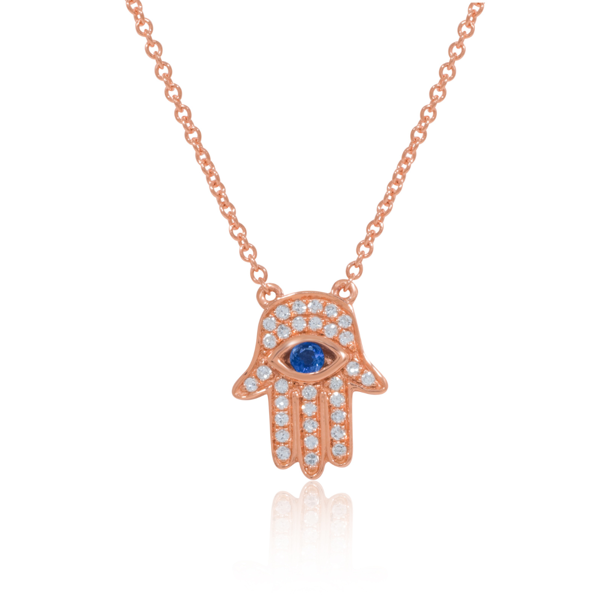 18k gold hamsa pendant