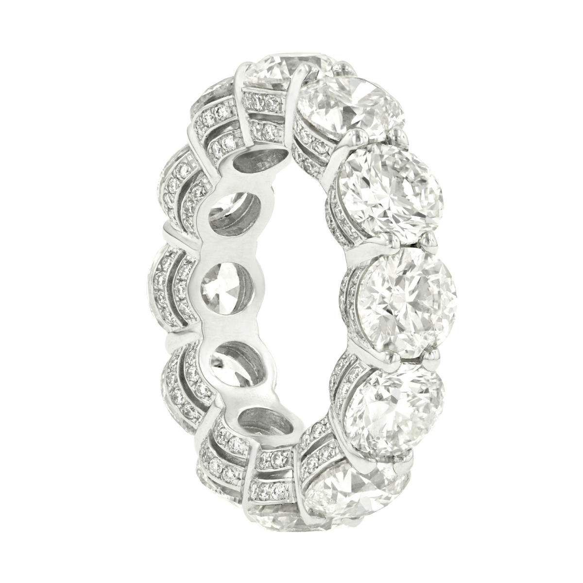 diamond eternity band yellow gold