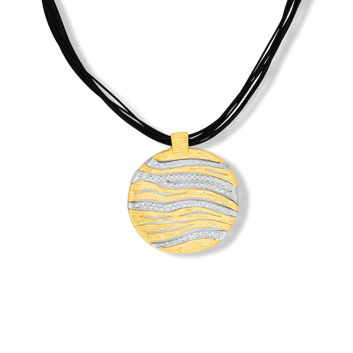 Wave Diamond Pendant
