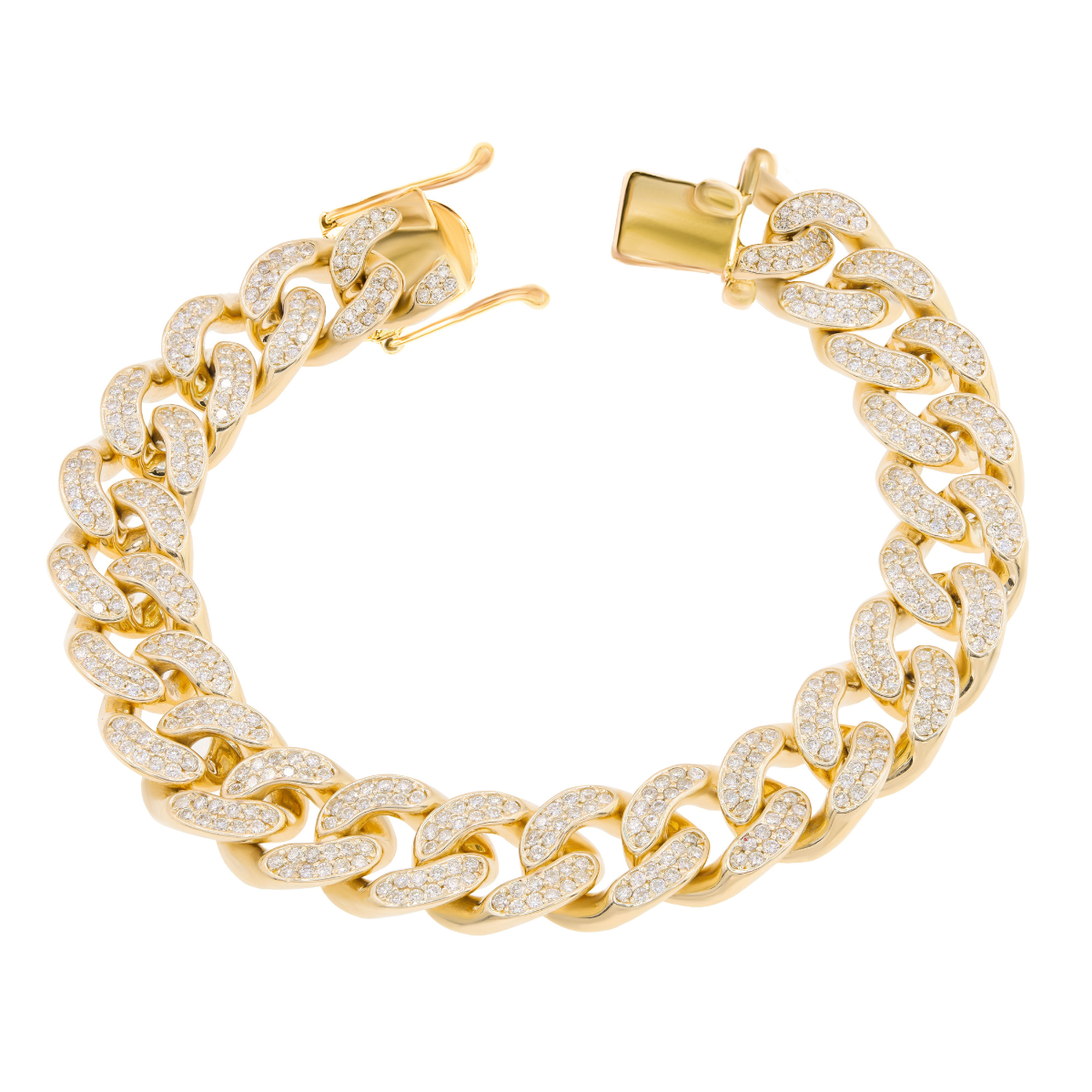 pavé cuban link bracelet pandora