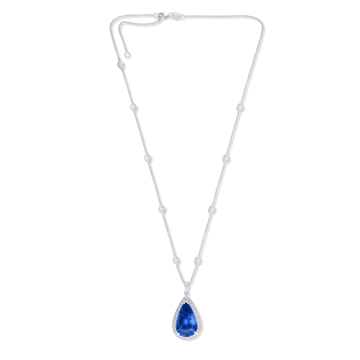blue sapphire pendant