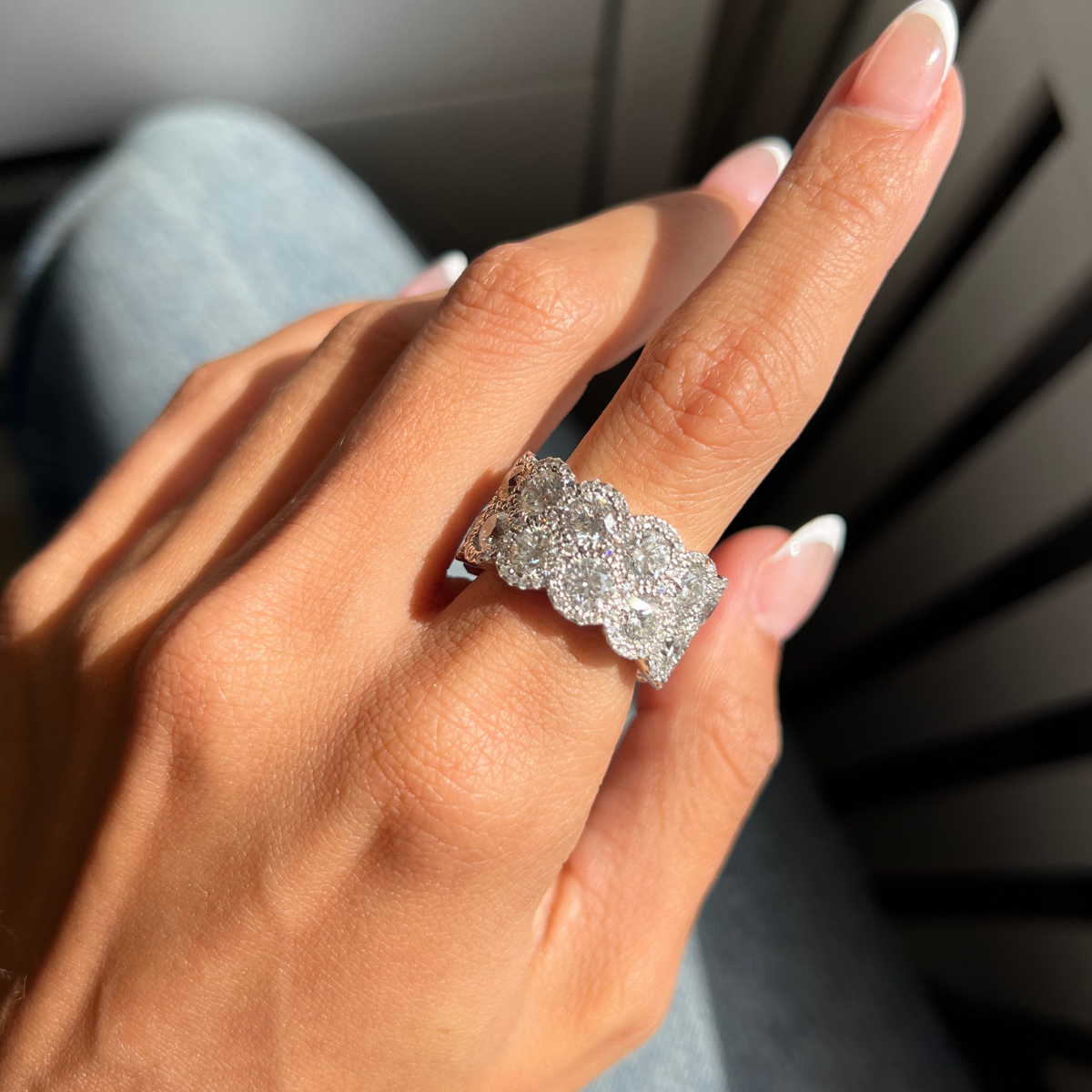 12.06ct Round Diamond Halo Band