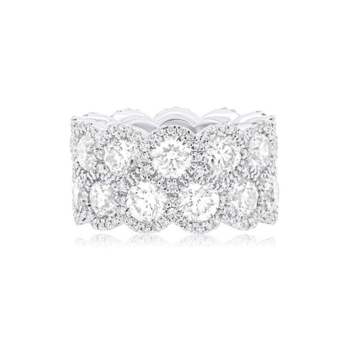 12.06ct Round Diamond Halo Band
