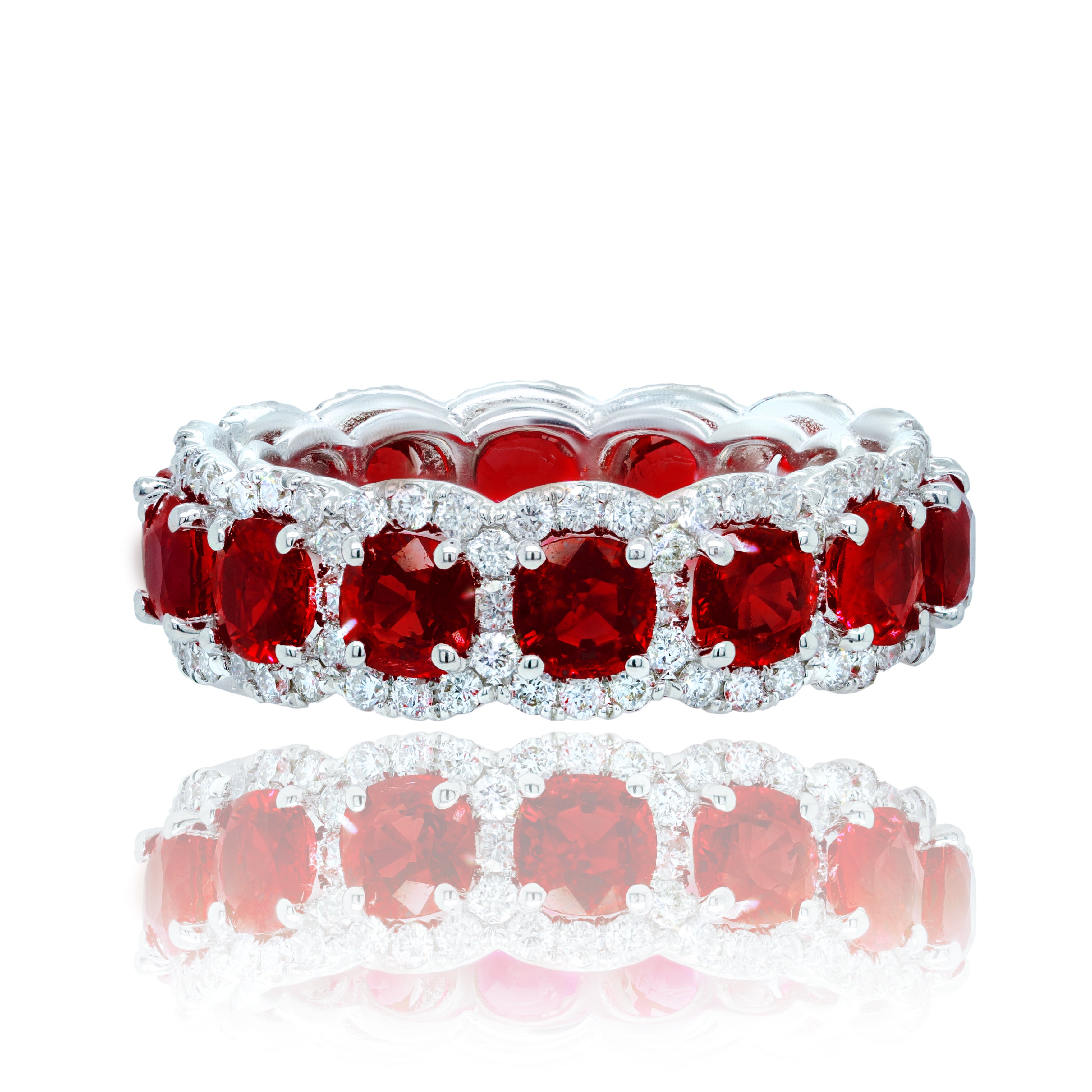 Ruby Diamond Eternity Band