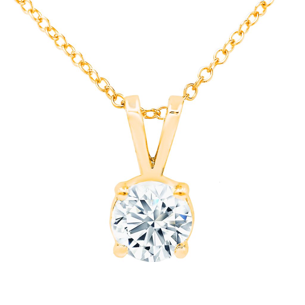 Round Solitaire Pendant