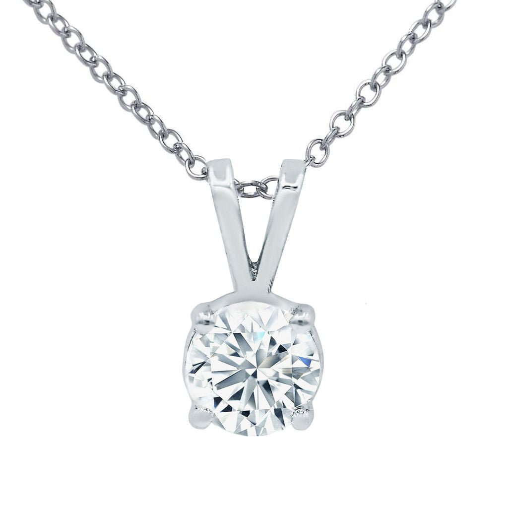 Round Solitaire Pendant
