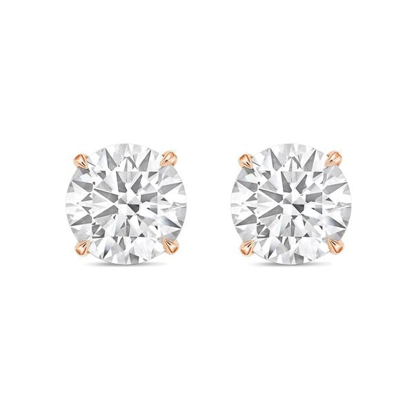 Lab Grown 4 Prong Round Diamond Studs