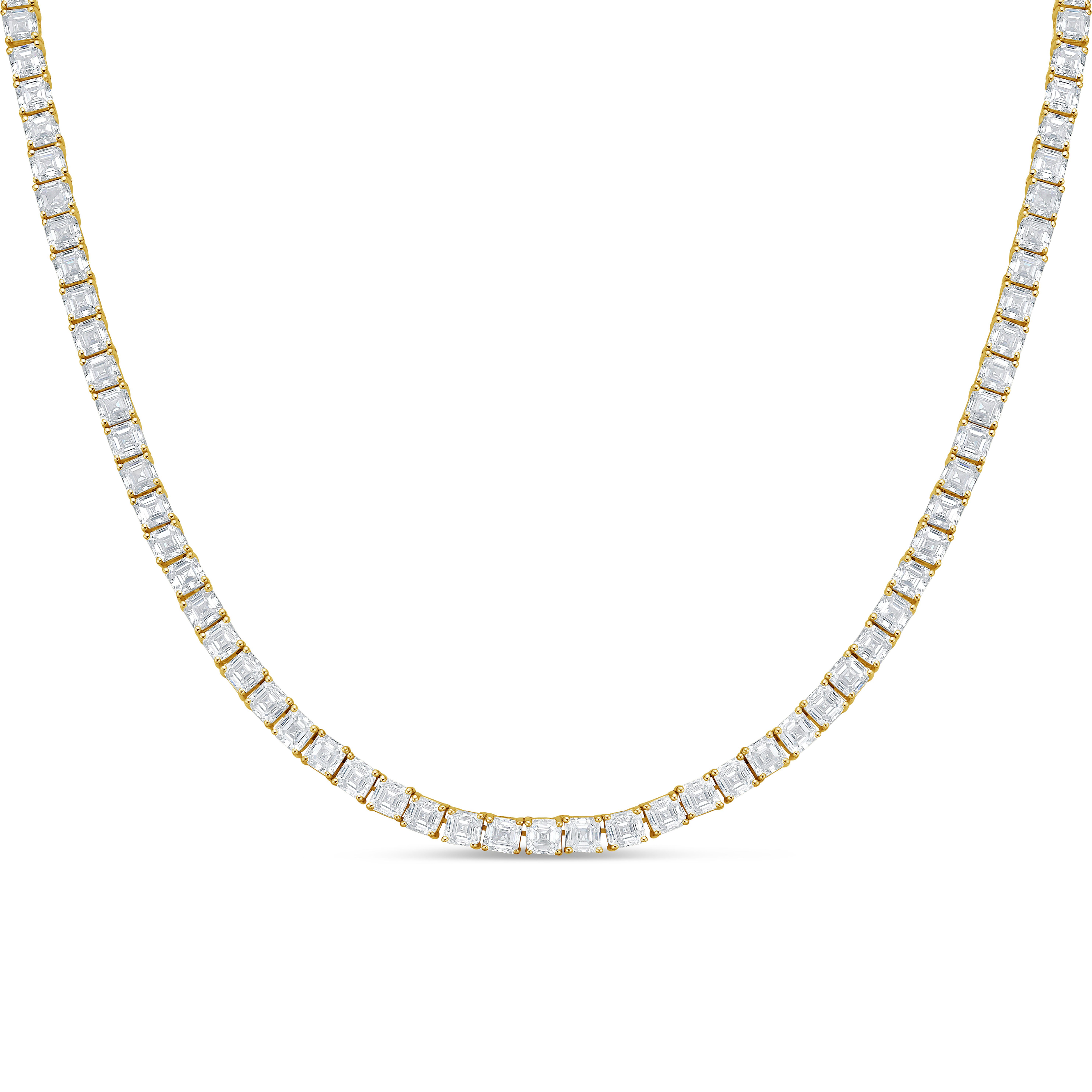 asscher cut pendant