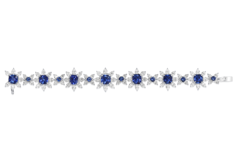 Sapphire Diamond Tennis Bracelet