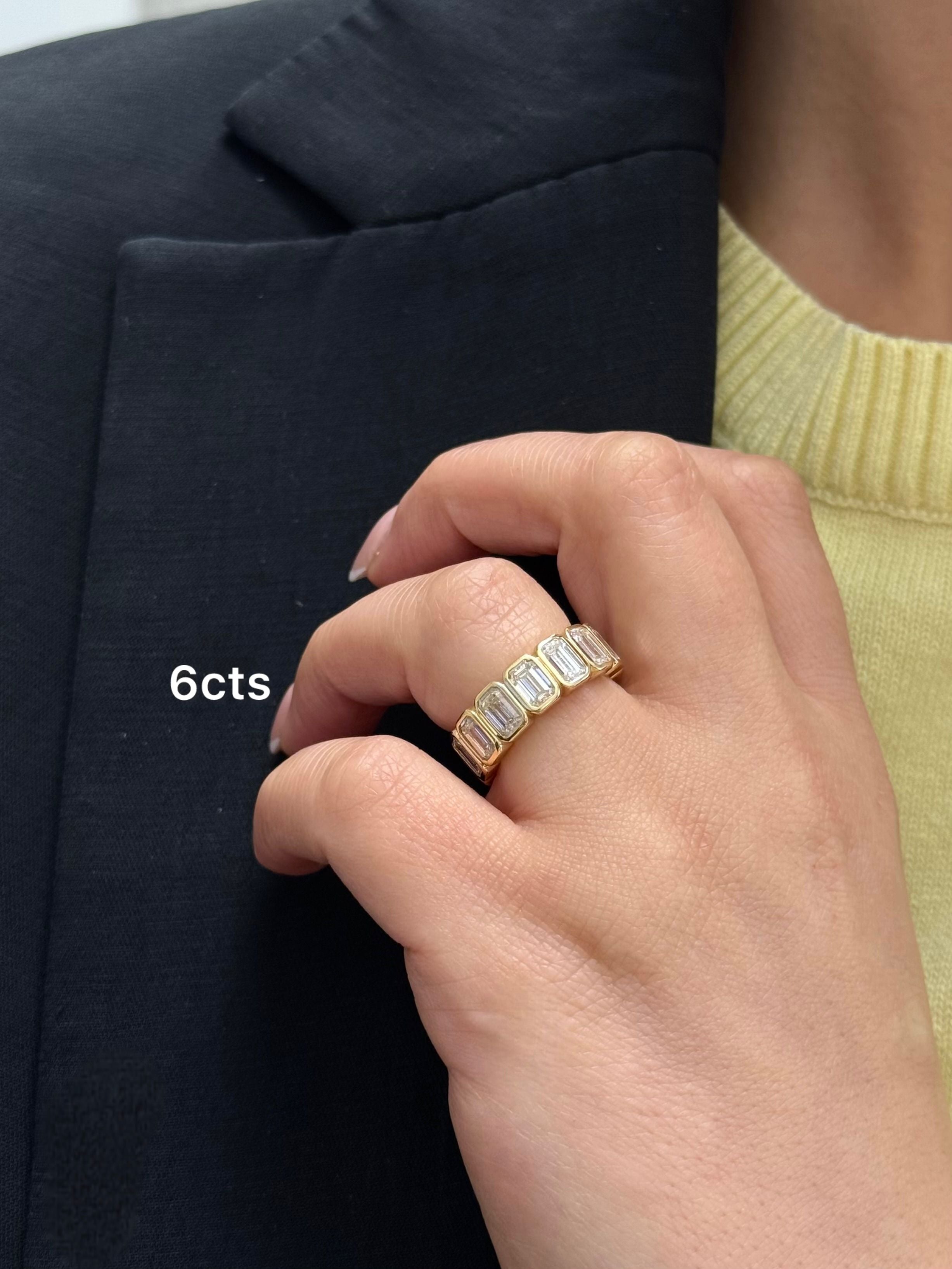 bezel wedding band