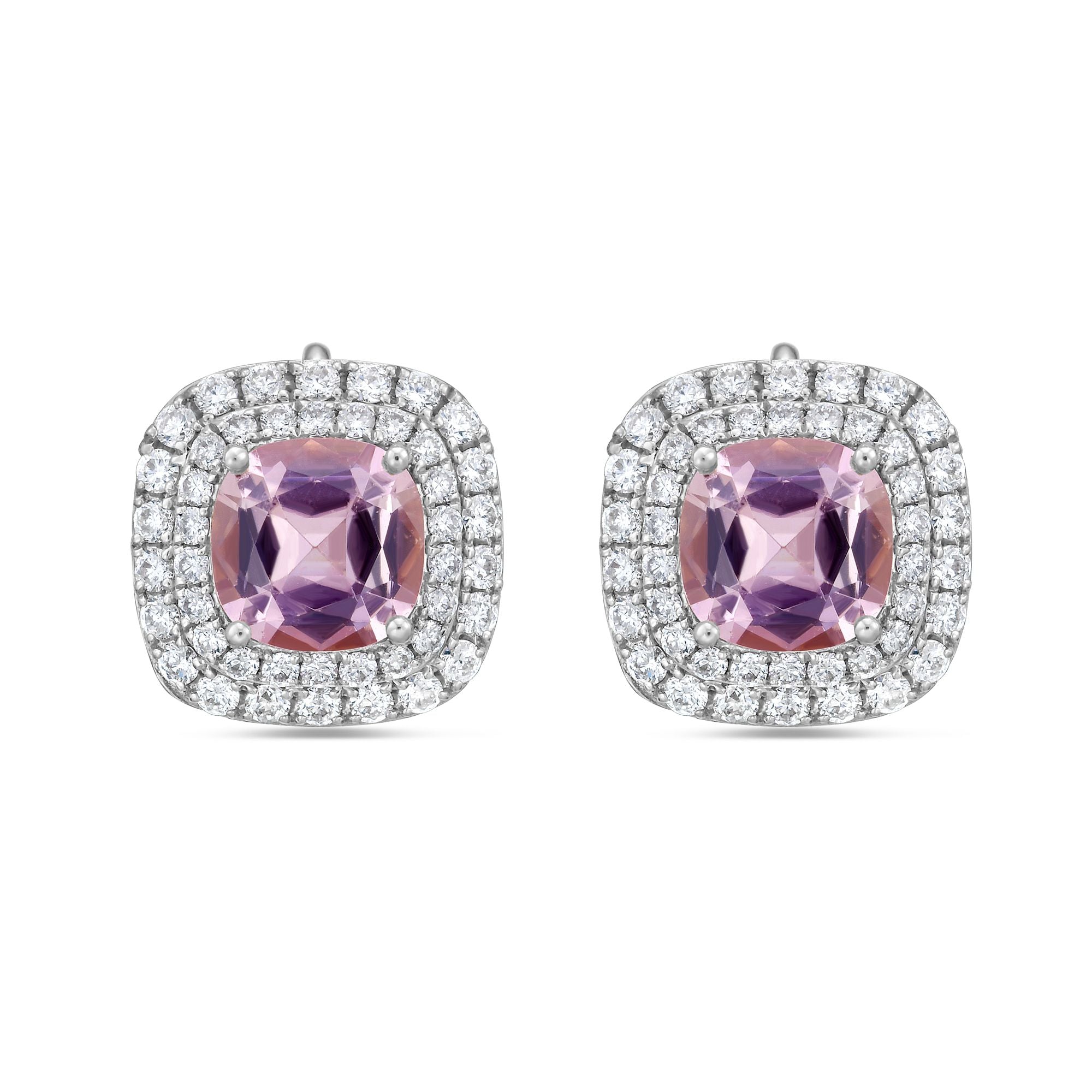 Tourmaline Diamond Stud Earrings