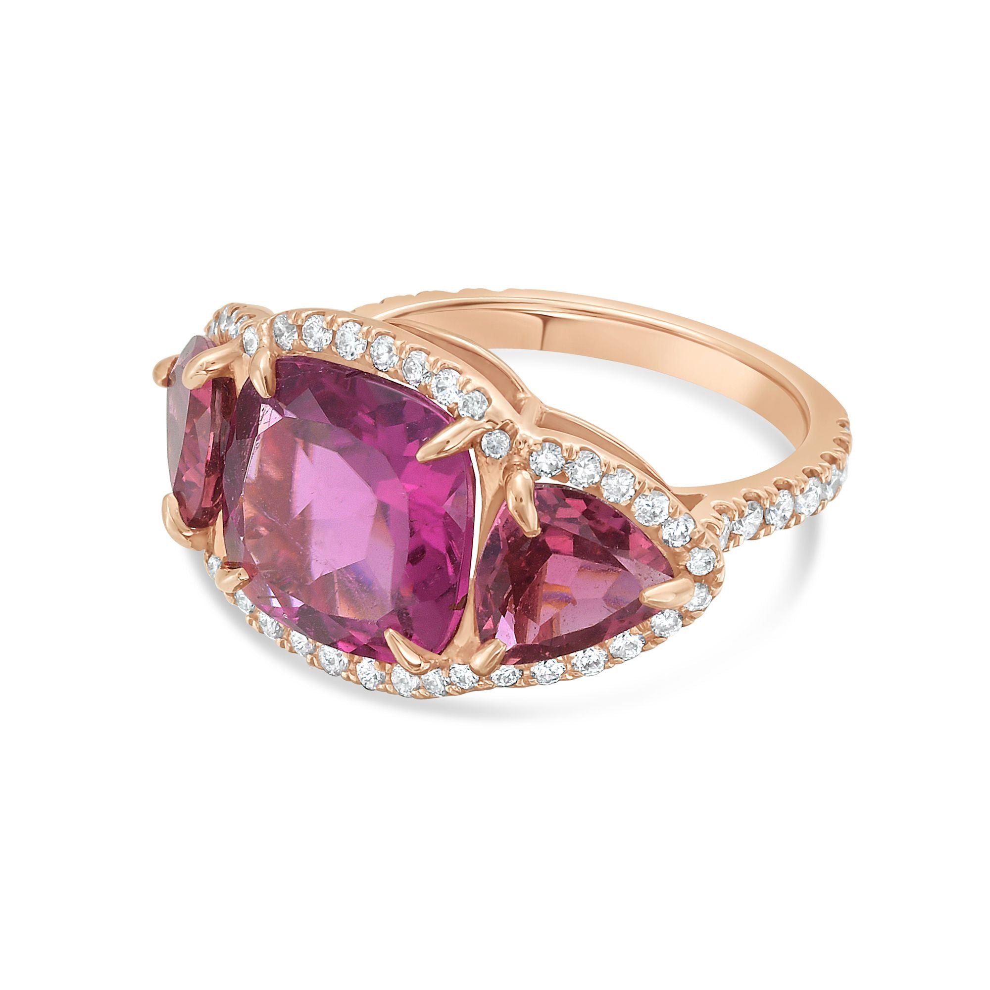 Tourmaline Three Stone Ring