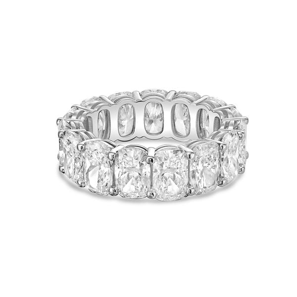 Lab Grown Cushion Eternity Band