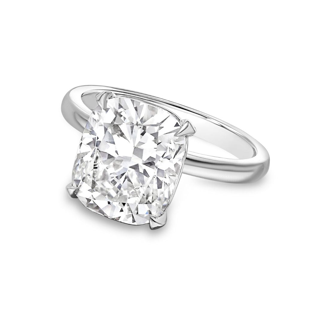cushion cut diamond engagement rings
