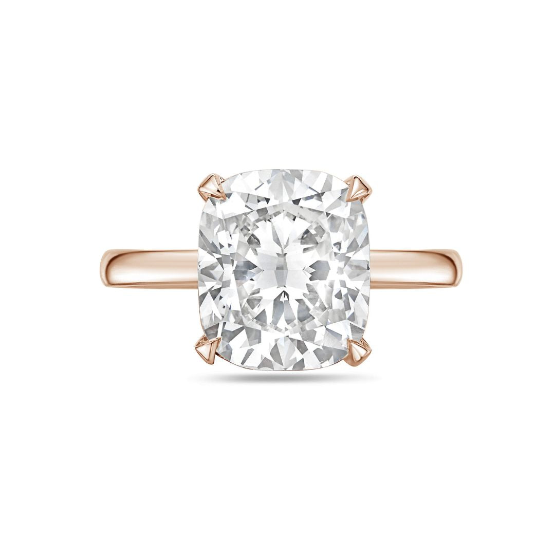 cushion cut diamond ring