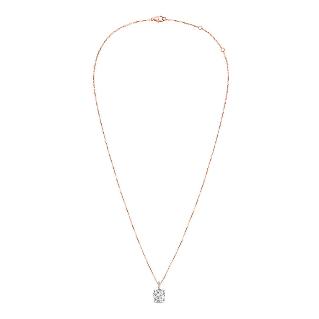 cushion cut necklace