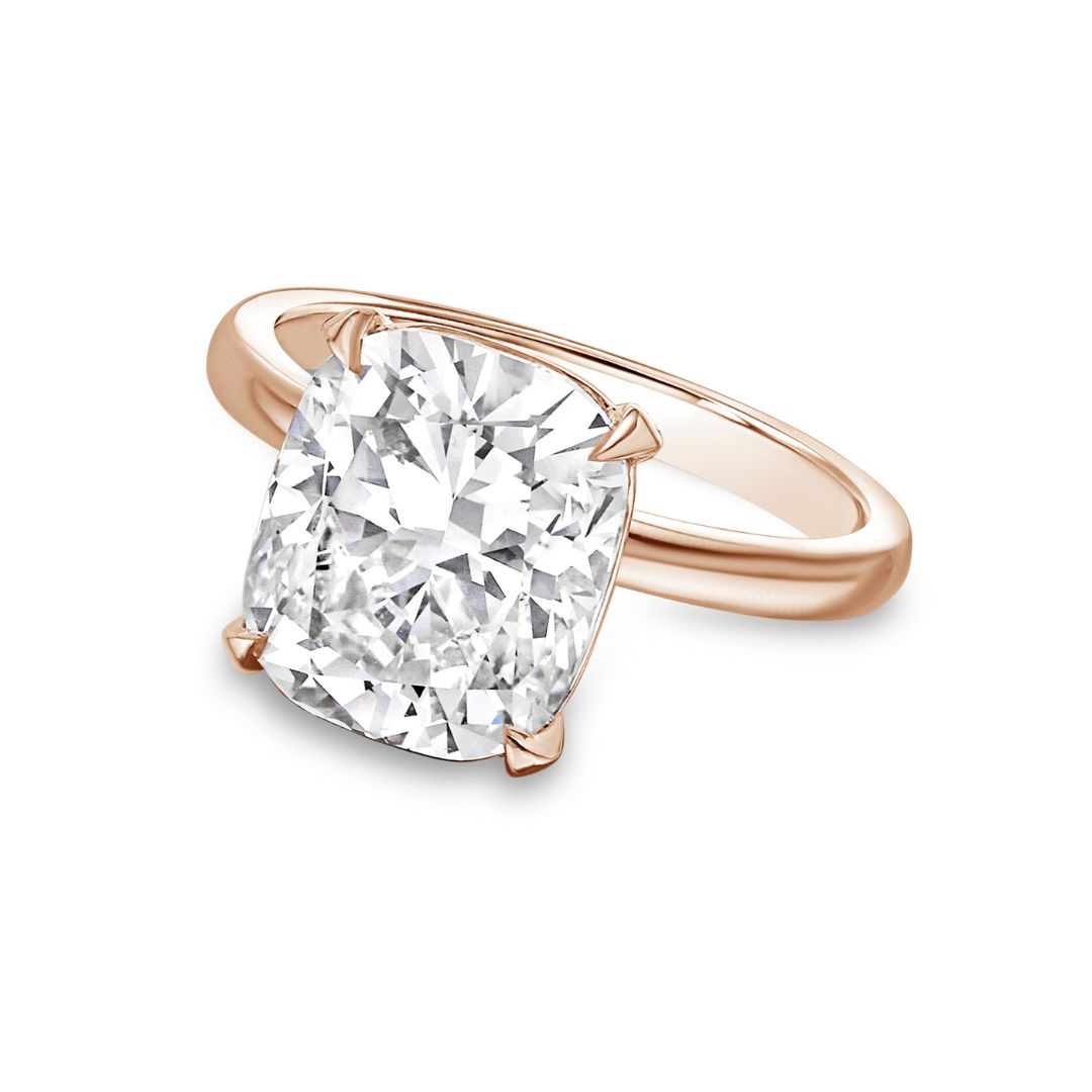 cushion engagement ring