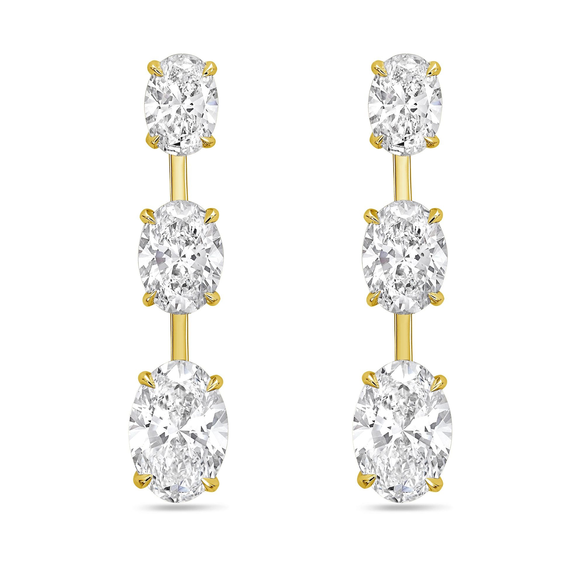 dangle diamond earrings