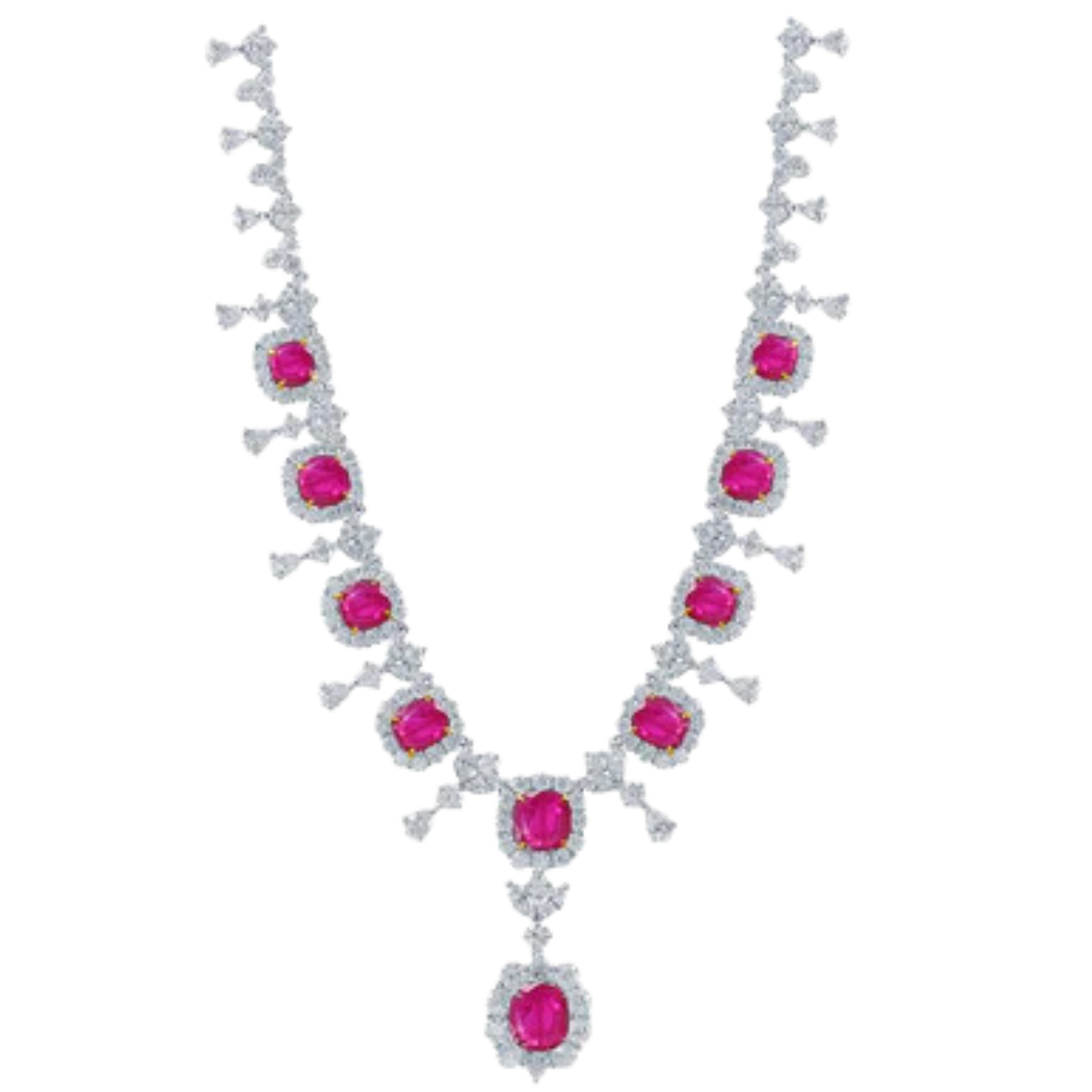 diamond and ruby necklace