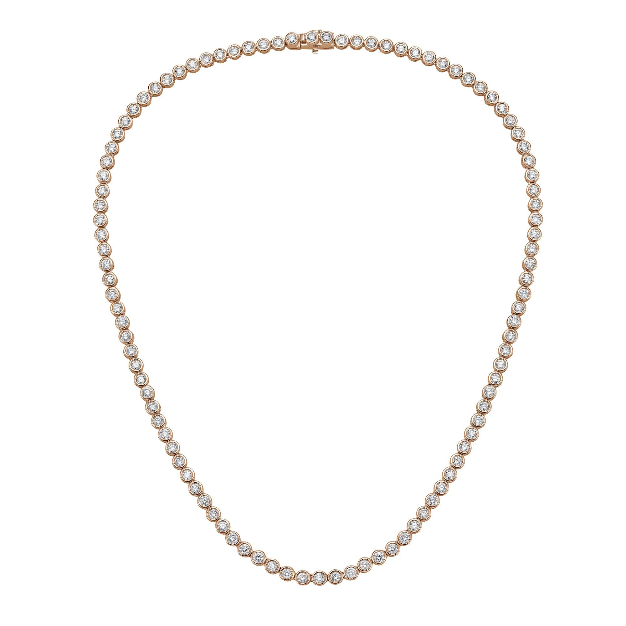 diamond bezel necklace