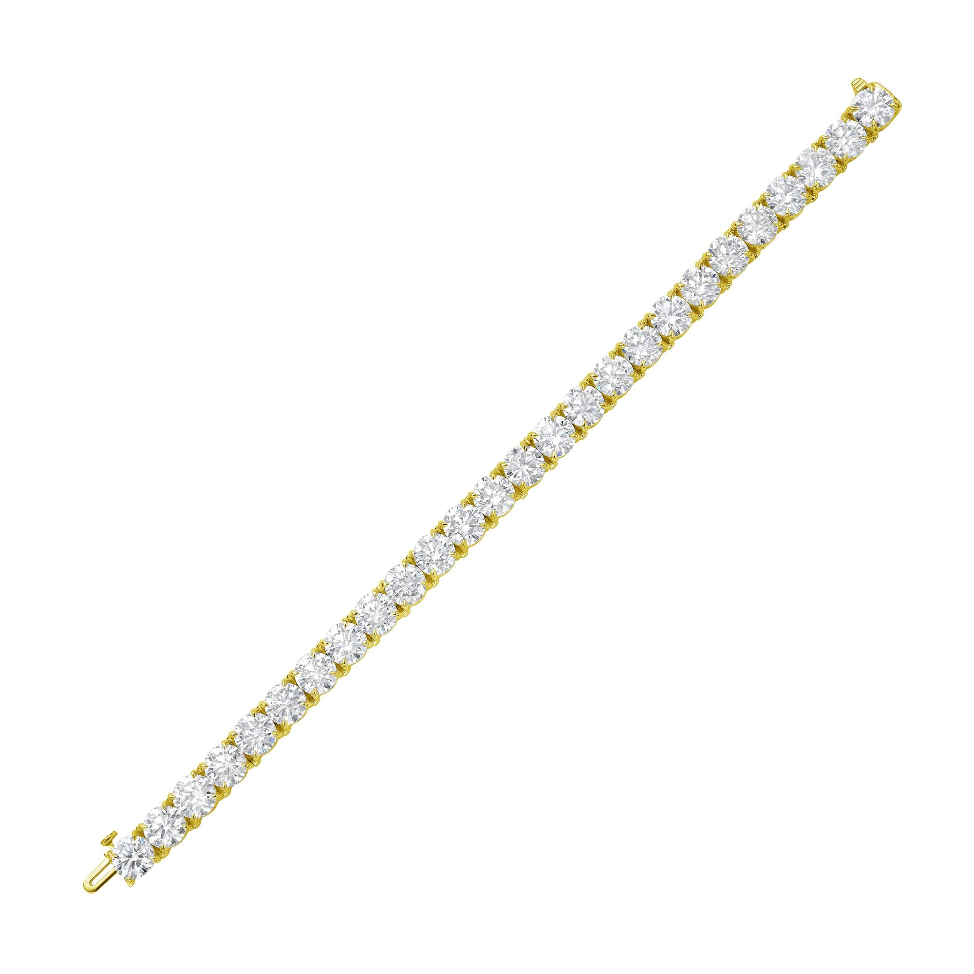Lab Grown Round Diamond Tennis Bracelet