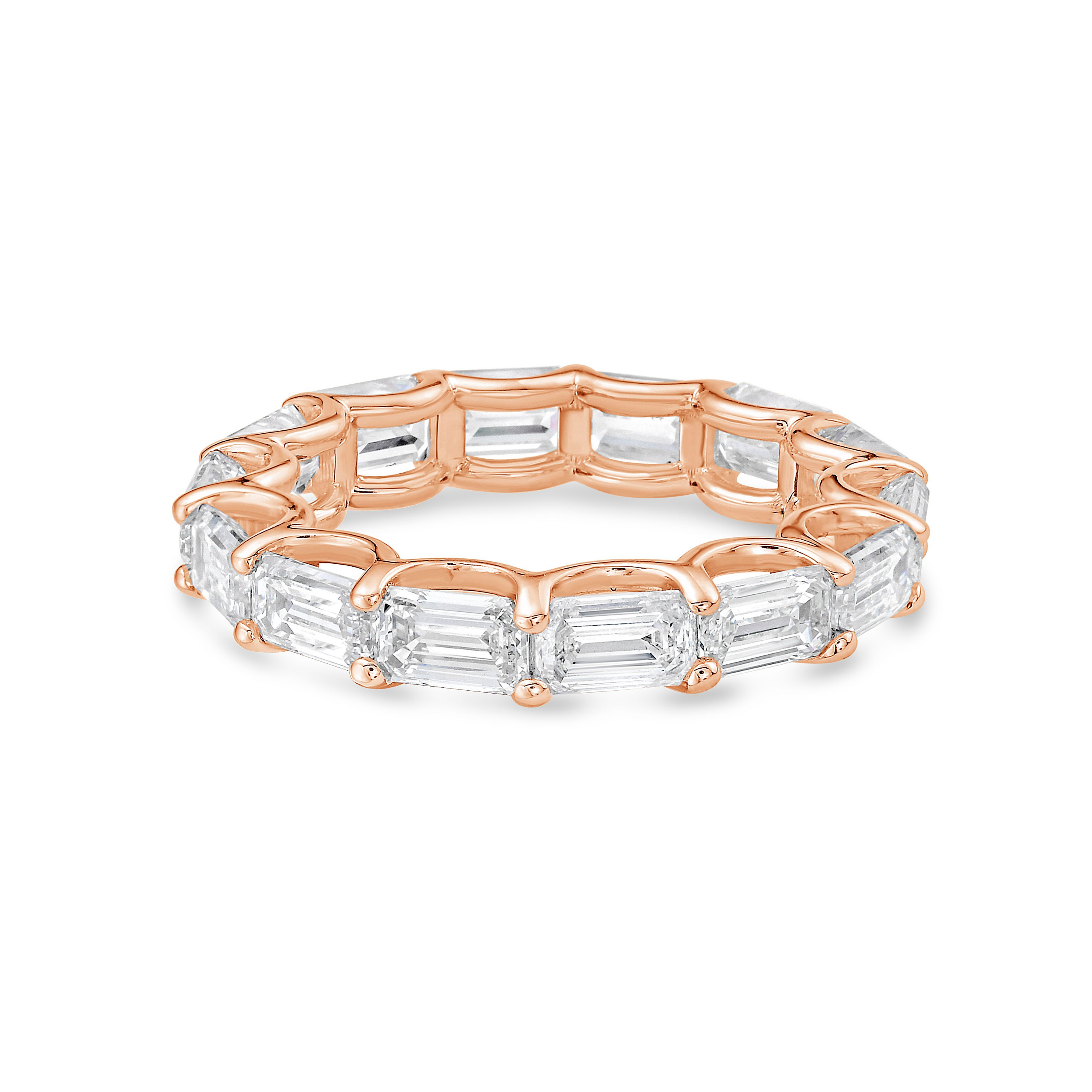 emerald and diamond eternity band