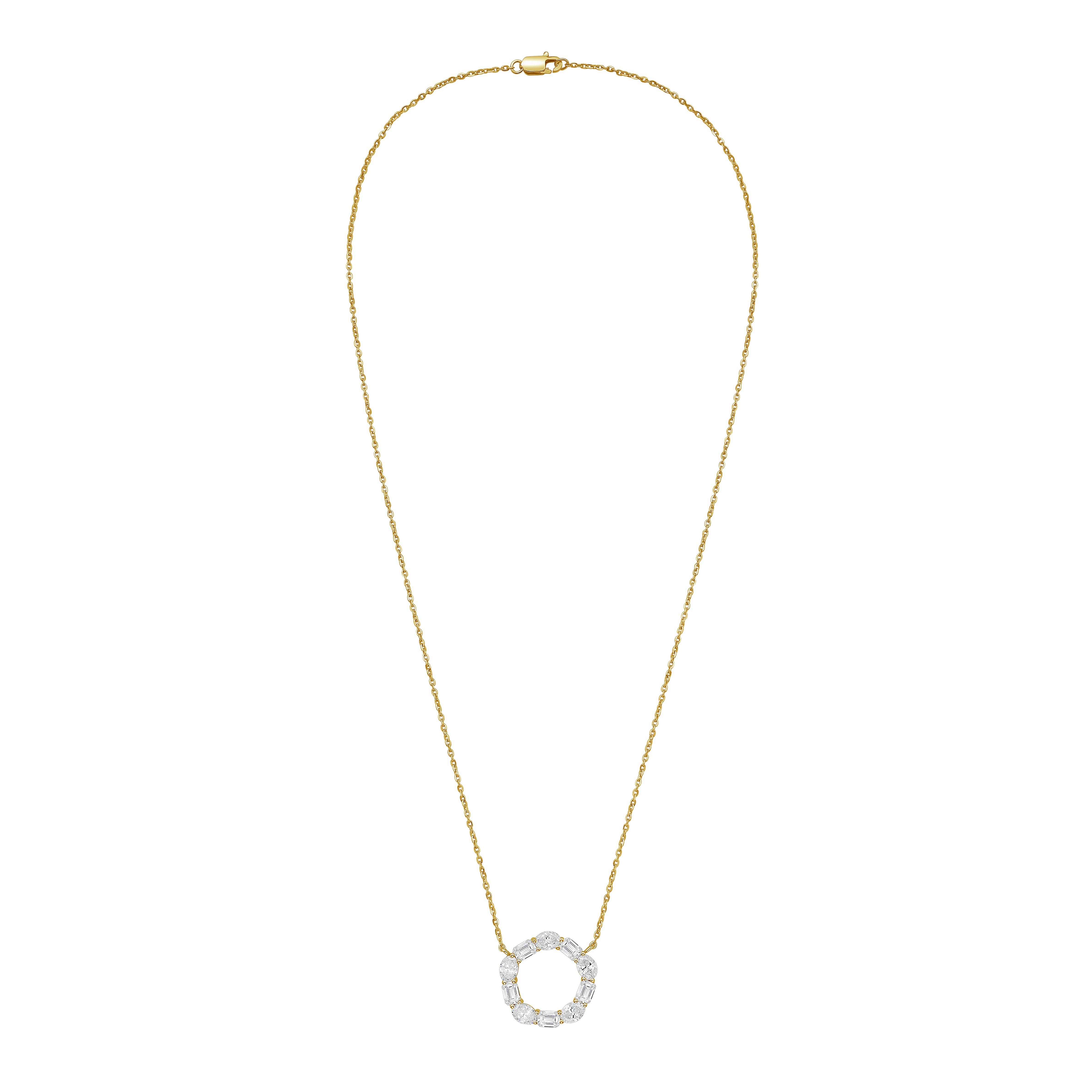 emerald cut emerald pendant
