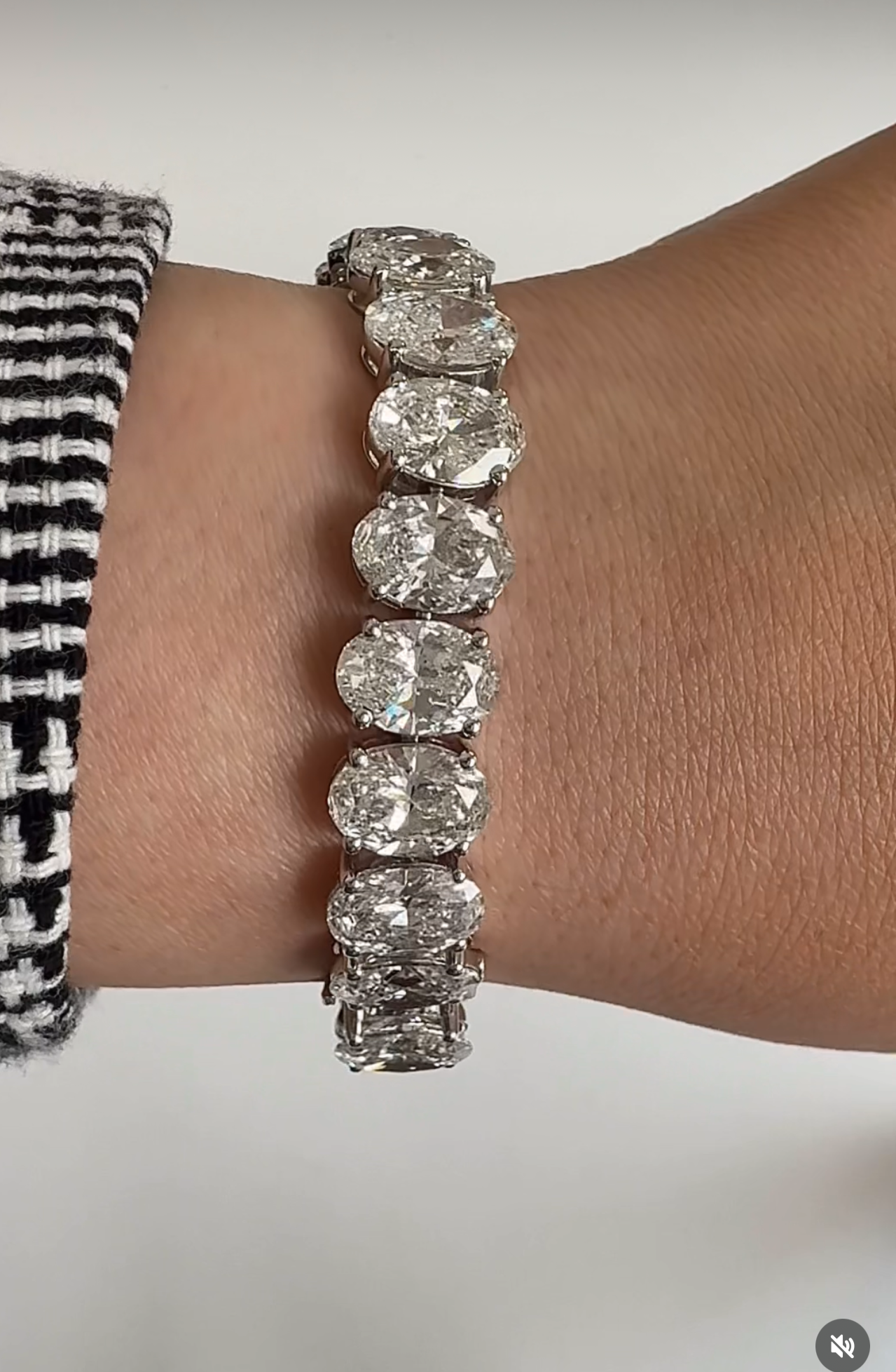 Lab Grown Diamond Oval Tennis Bracelet