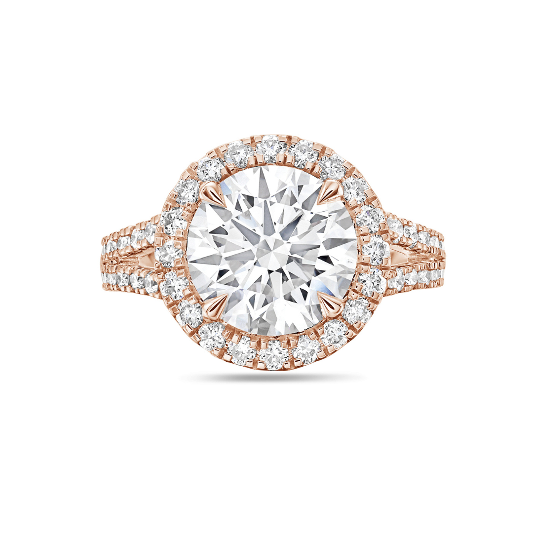 gold halo engagement rings