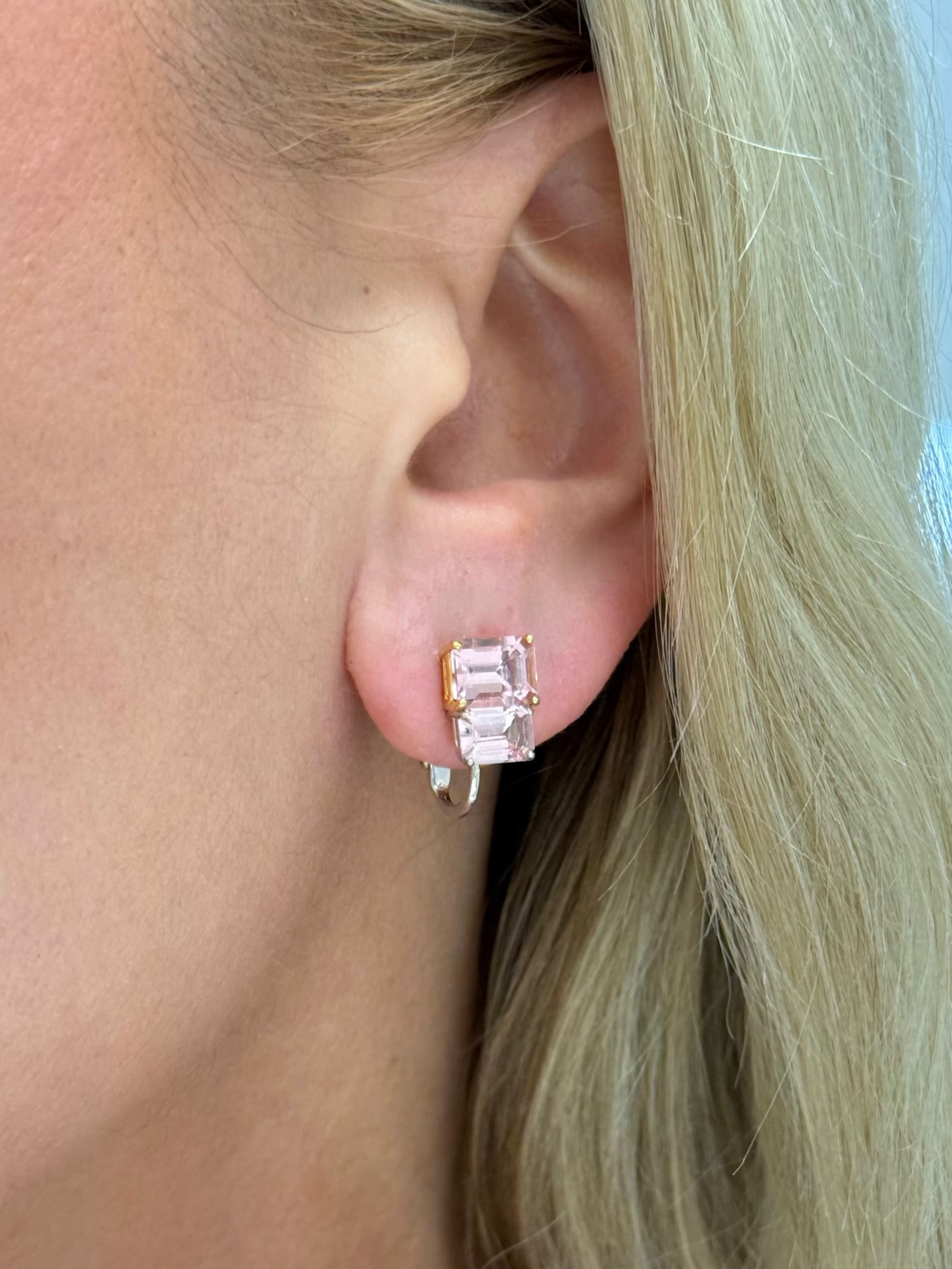 Pink Tourmaline Earrings