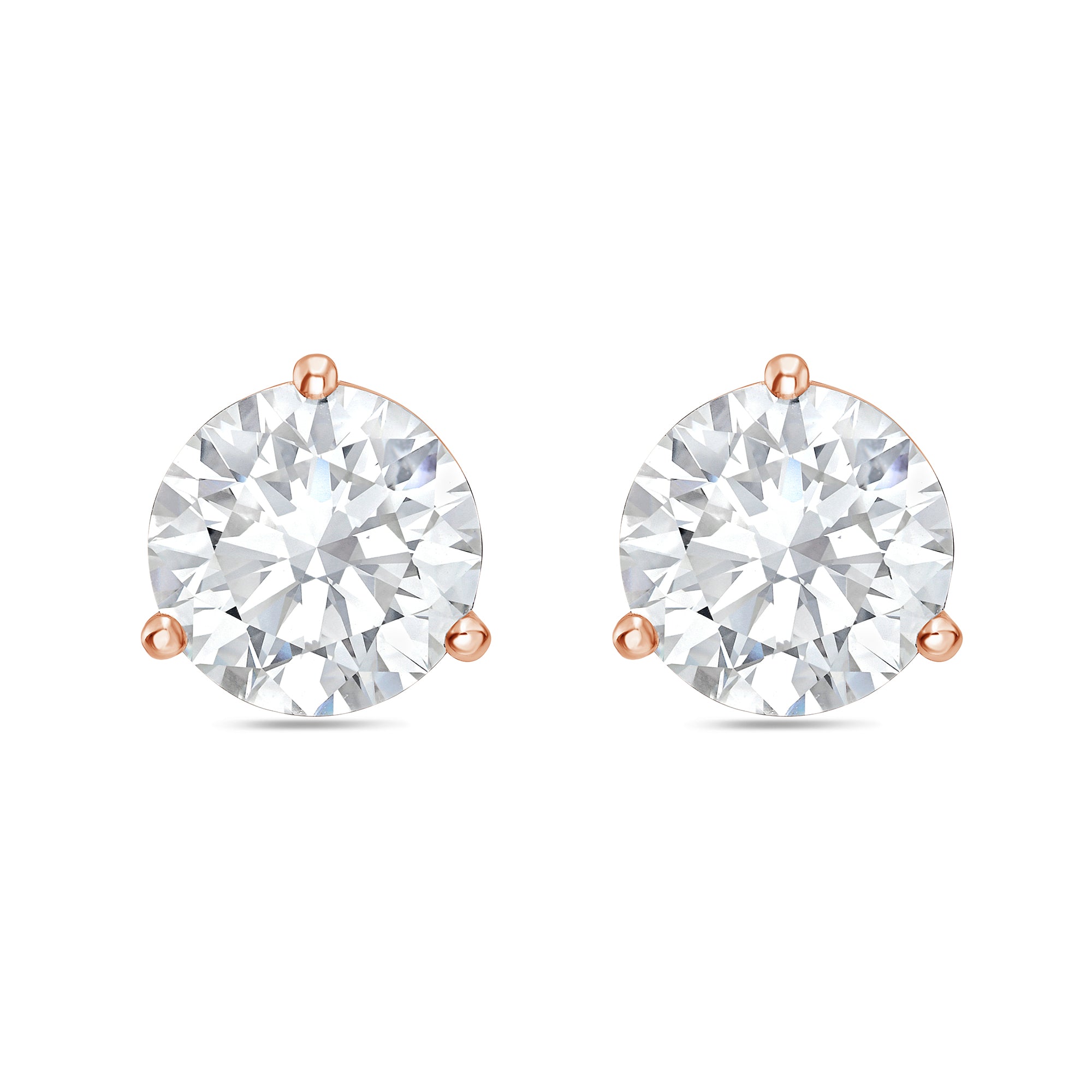 lab grown martini diamond earrings