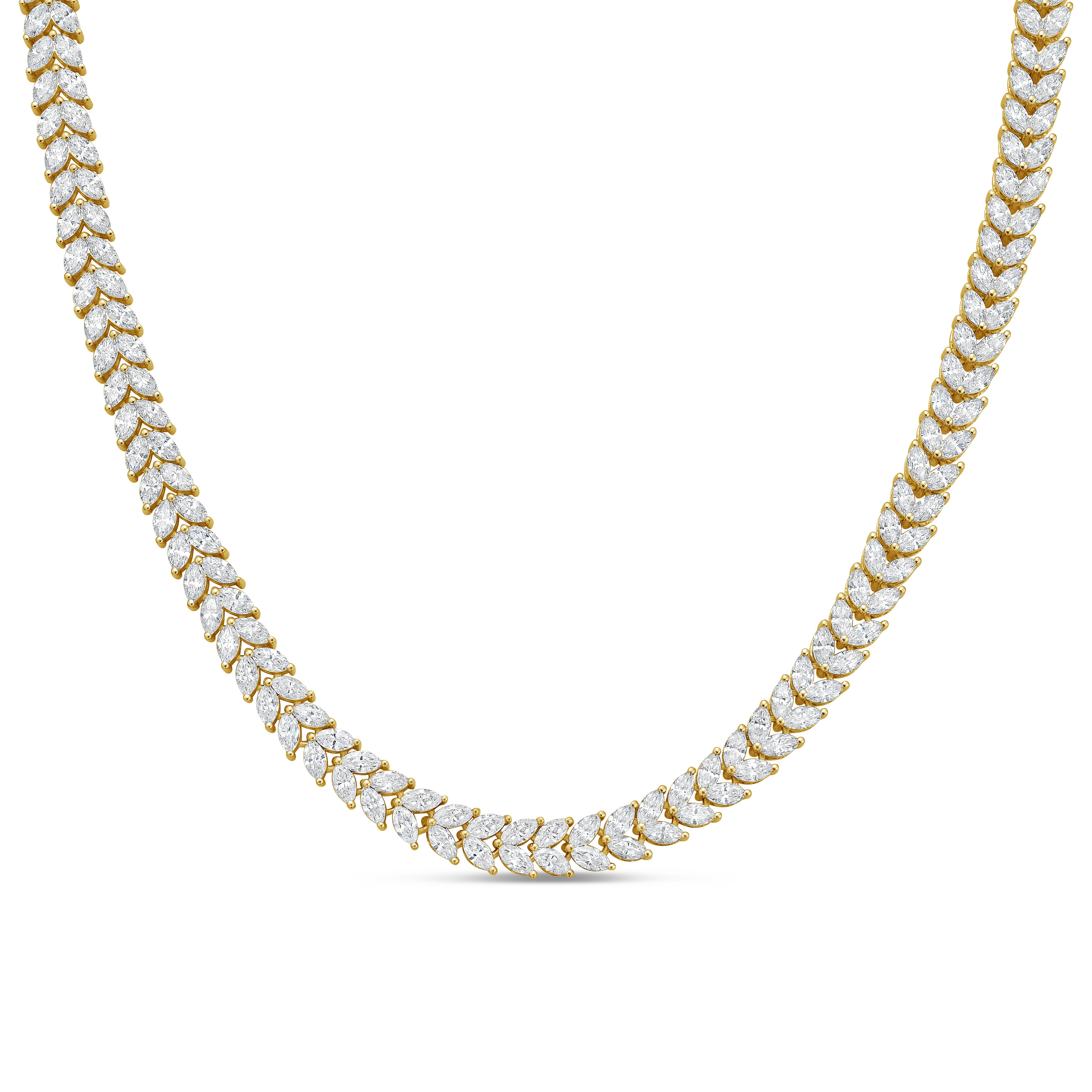 marquise pendant necklace
