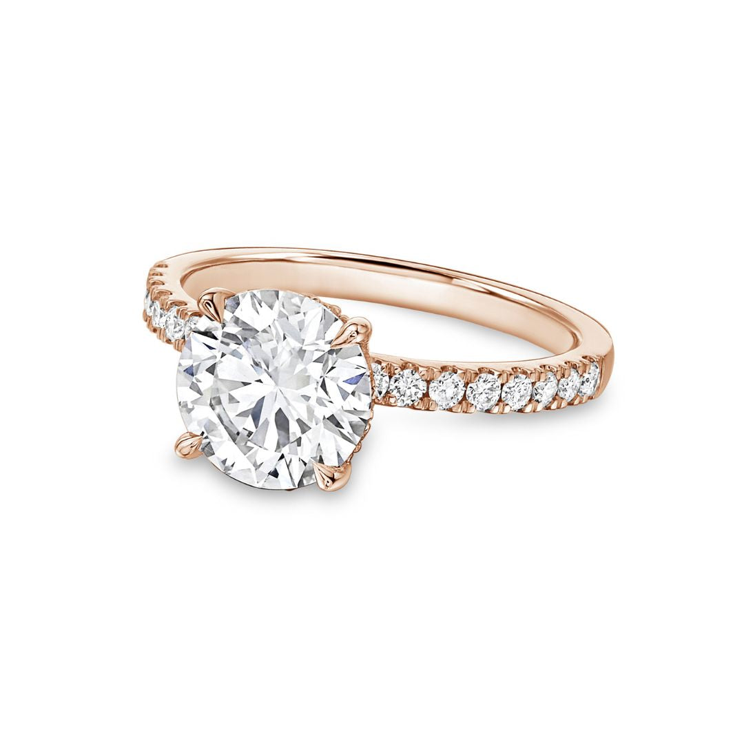 pave band engagement ring