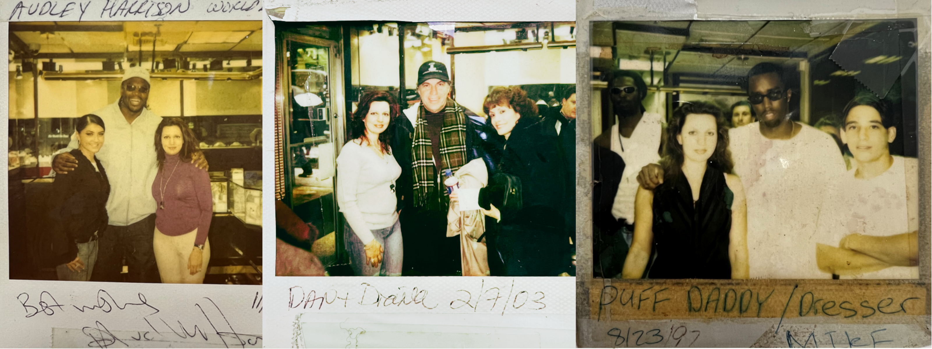 Past Clients of Diana M Jewels. Diddy, Puff Daddy, John Stamos, Shaquille O'Neal