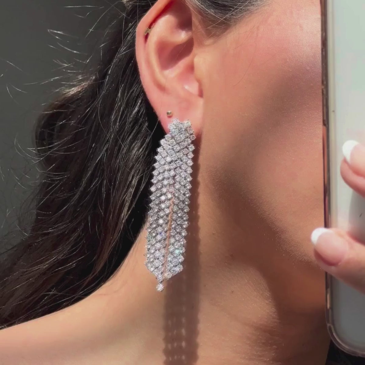 Diamond Chandelier Earring