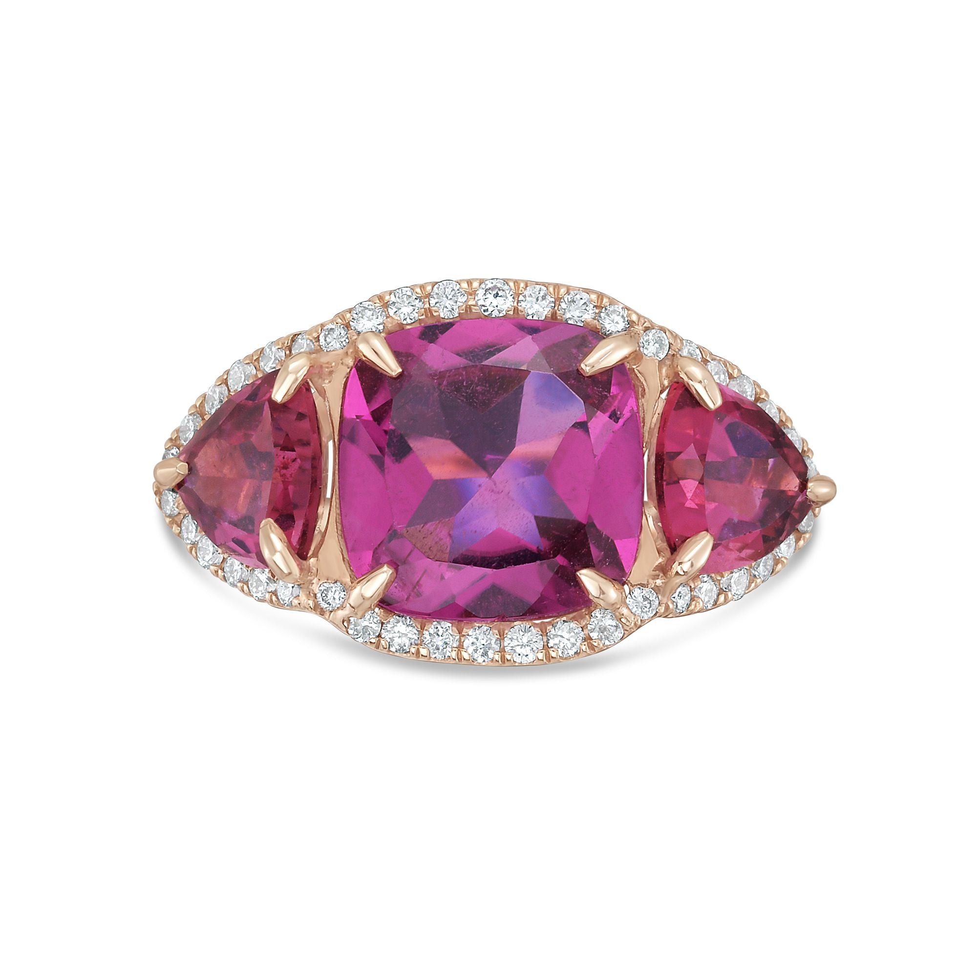 Tourmaline Three Stone Ring