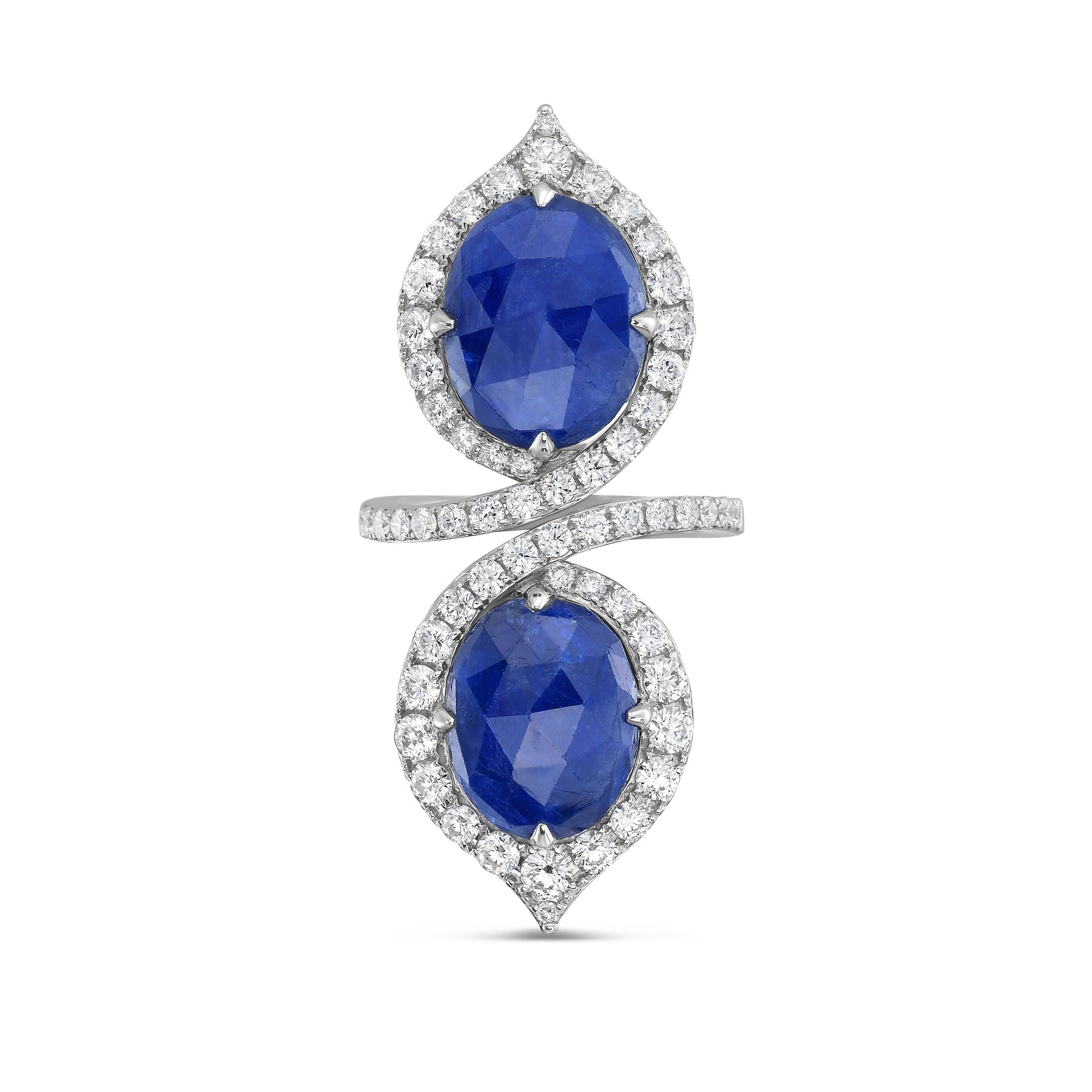 Rose Cut Sapphire Ring