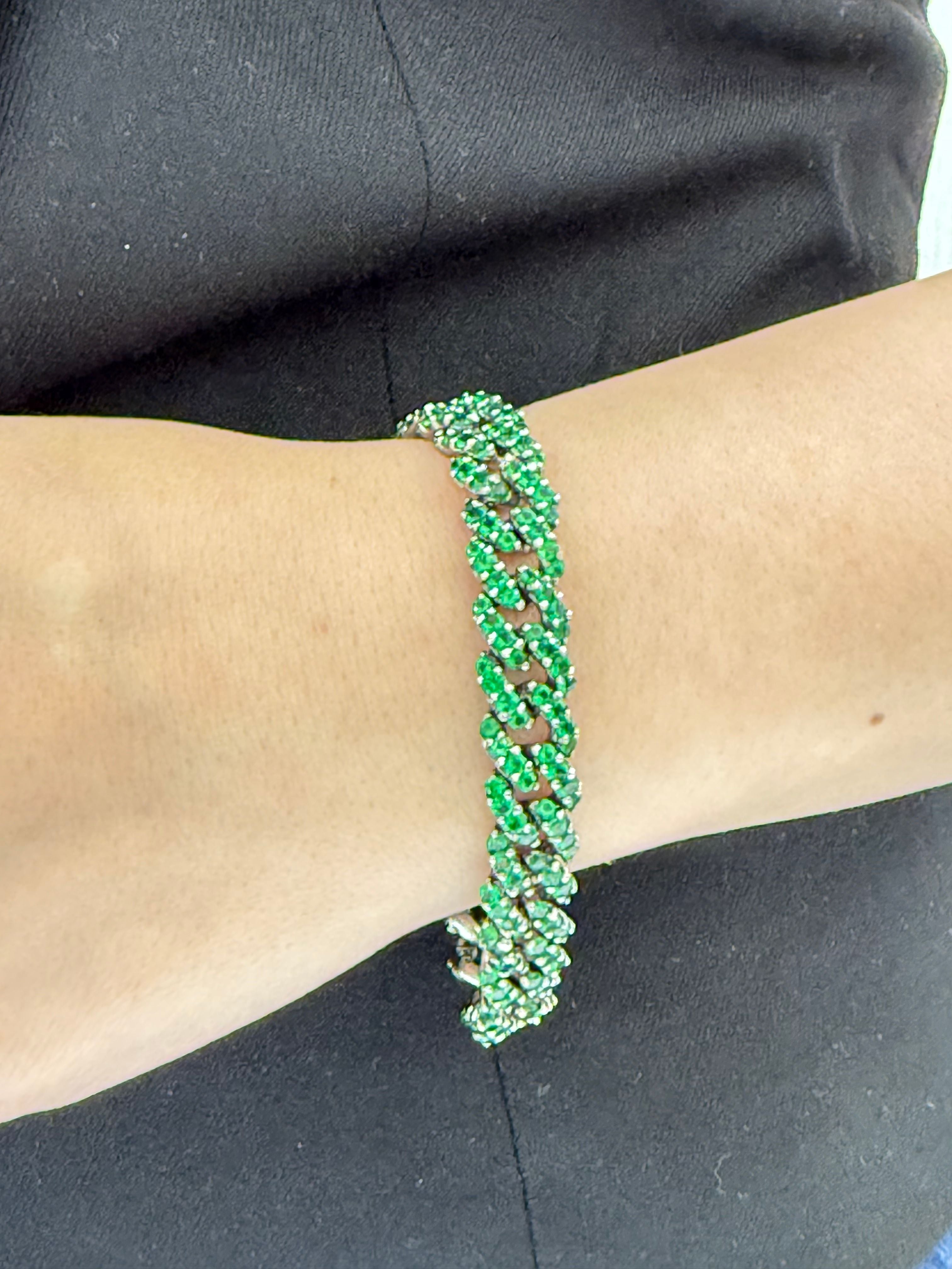 Tsavorite Link Bracelet