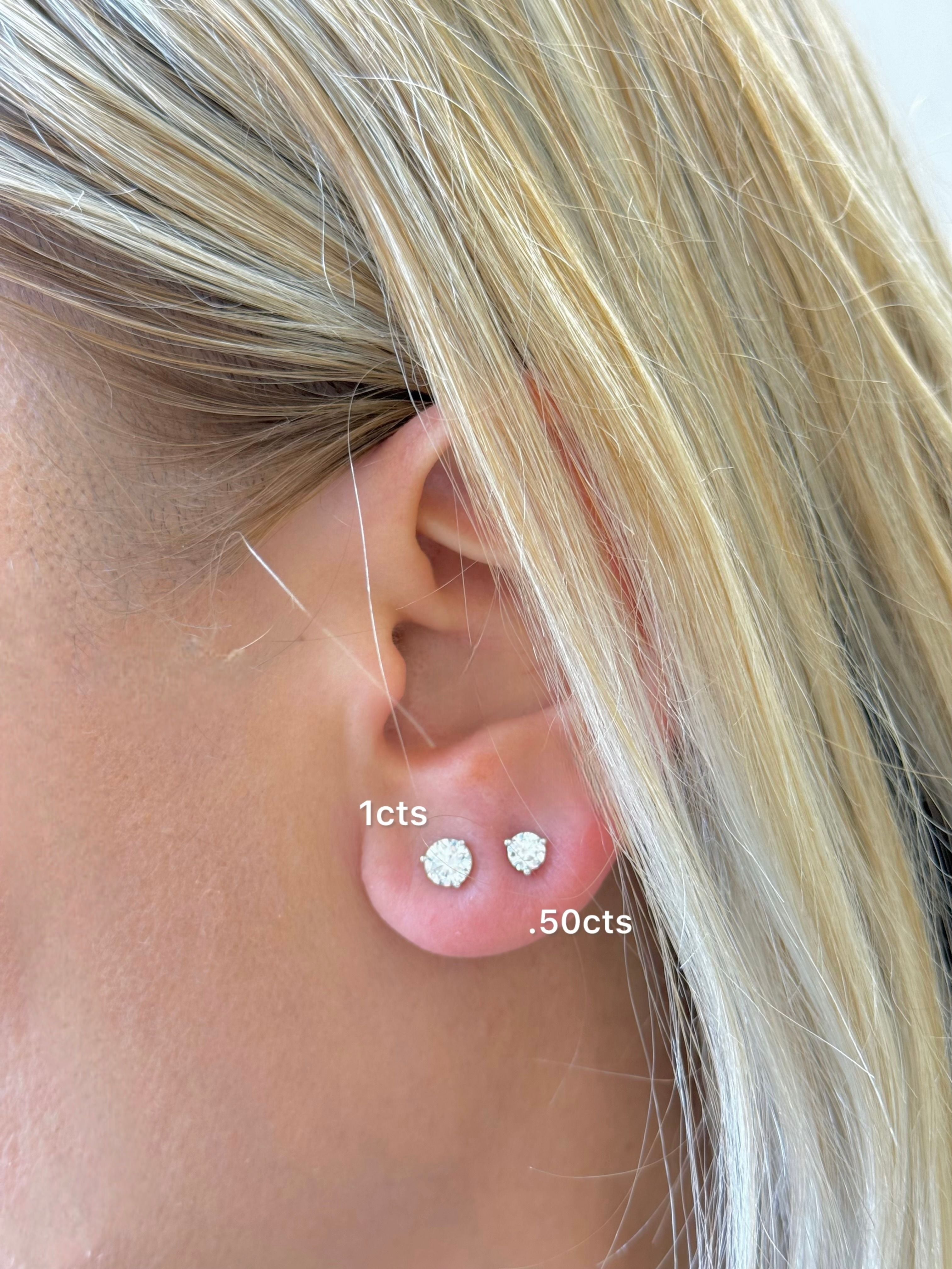 Lab Grown Diamond Petite Martini Studs