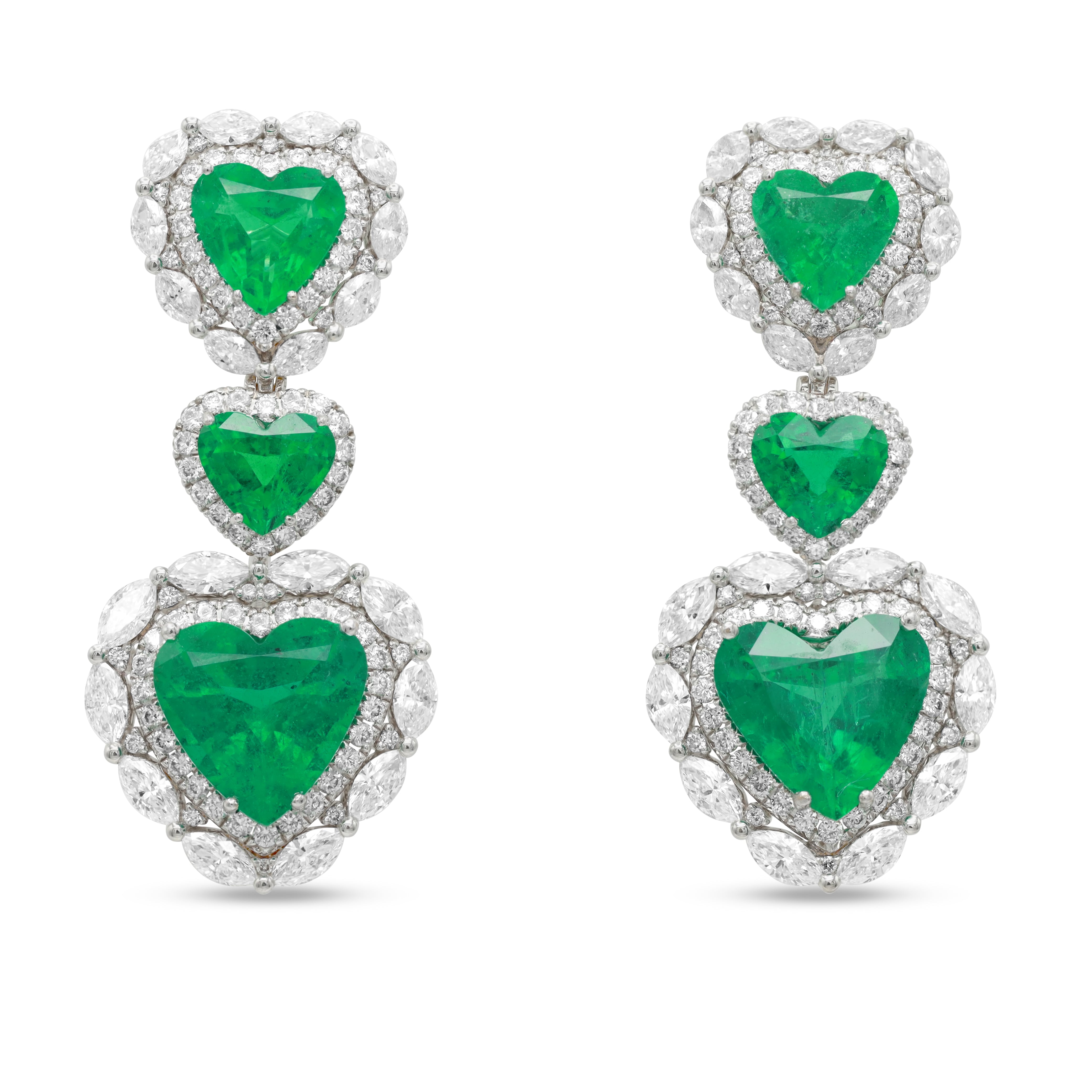 heart earrings hoops