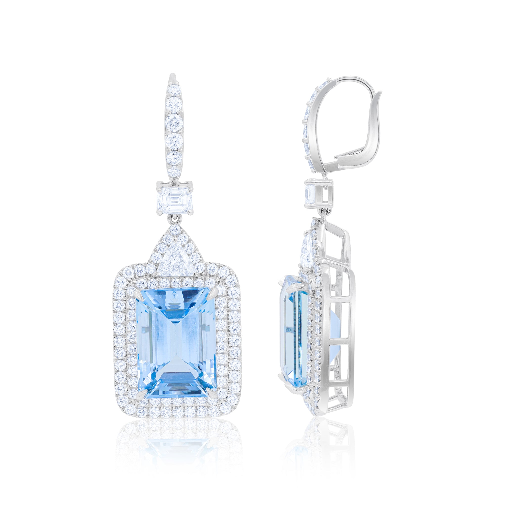 pearl drop earrings silver