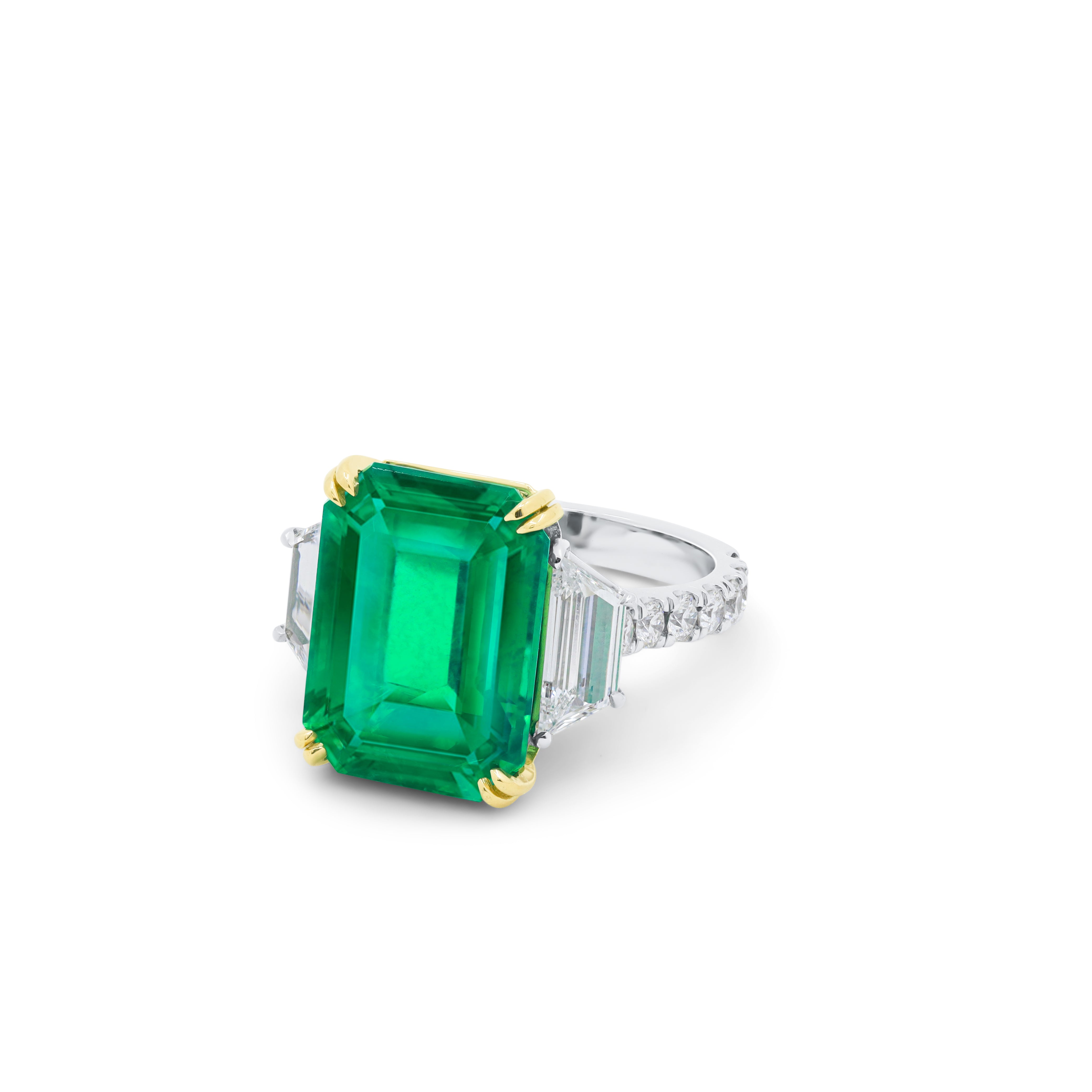 3 stone engagement ring with wedding band