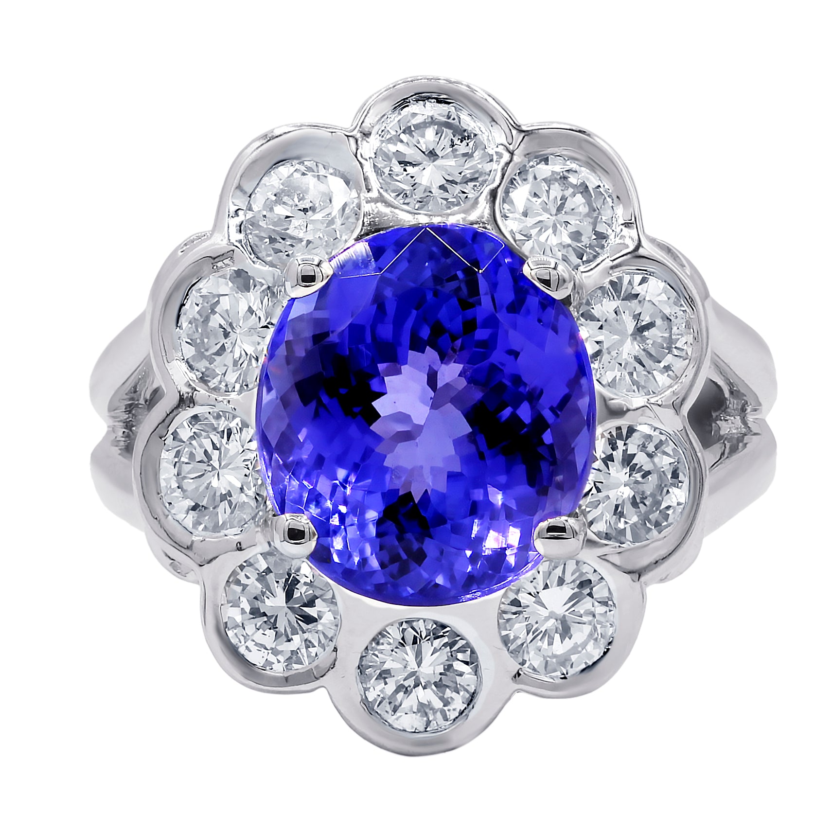 Tanzanite Flower RIng