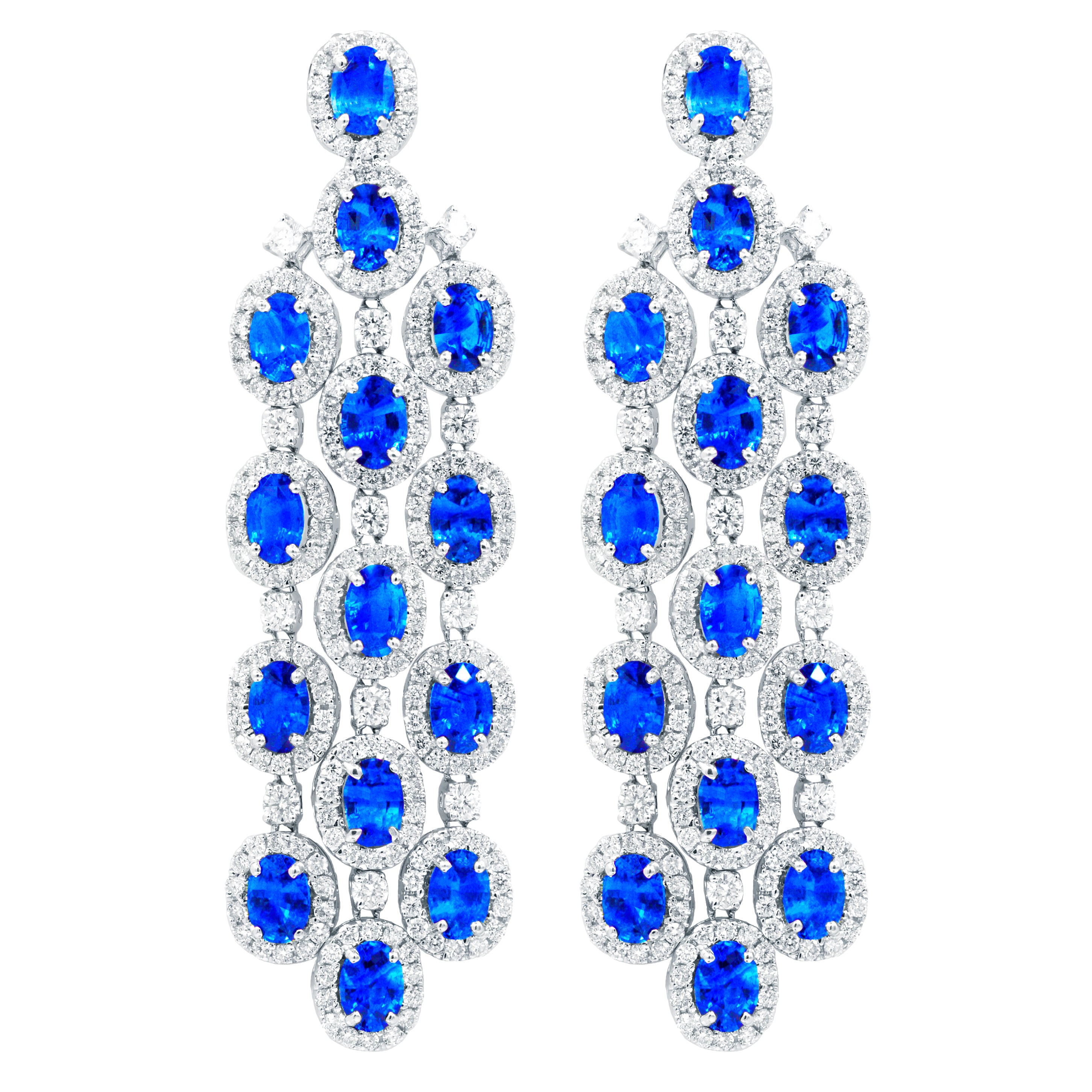 Sapphire Chandelier Earrings