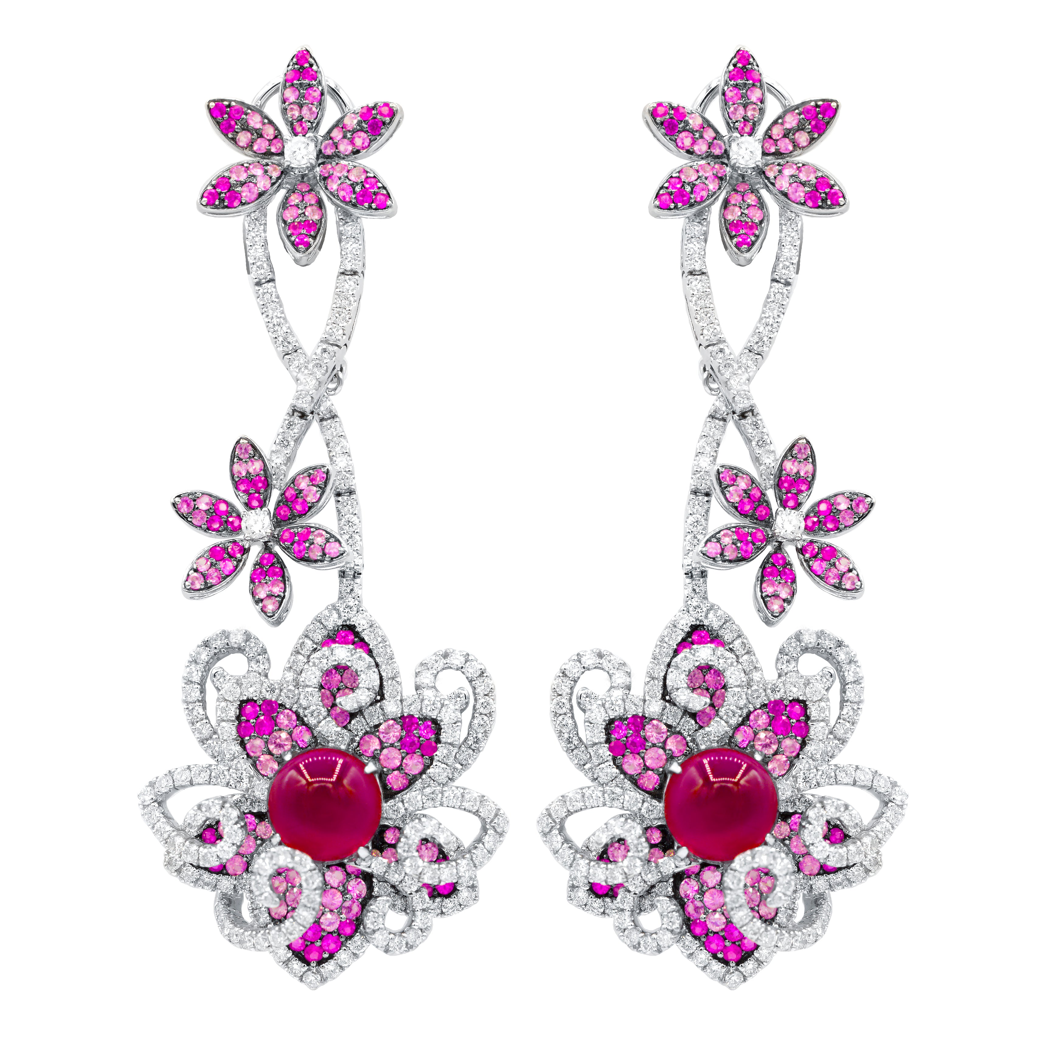 pink sapphire earrings tiffany